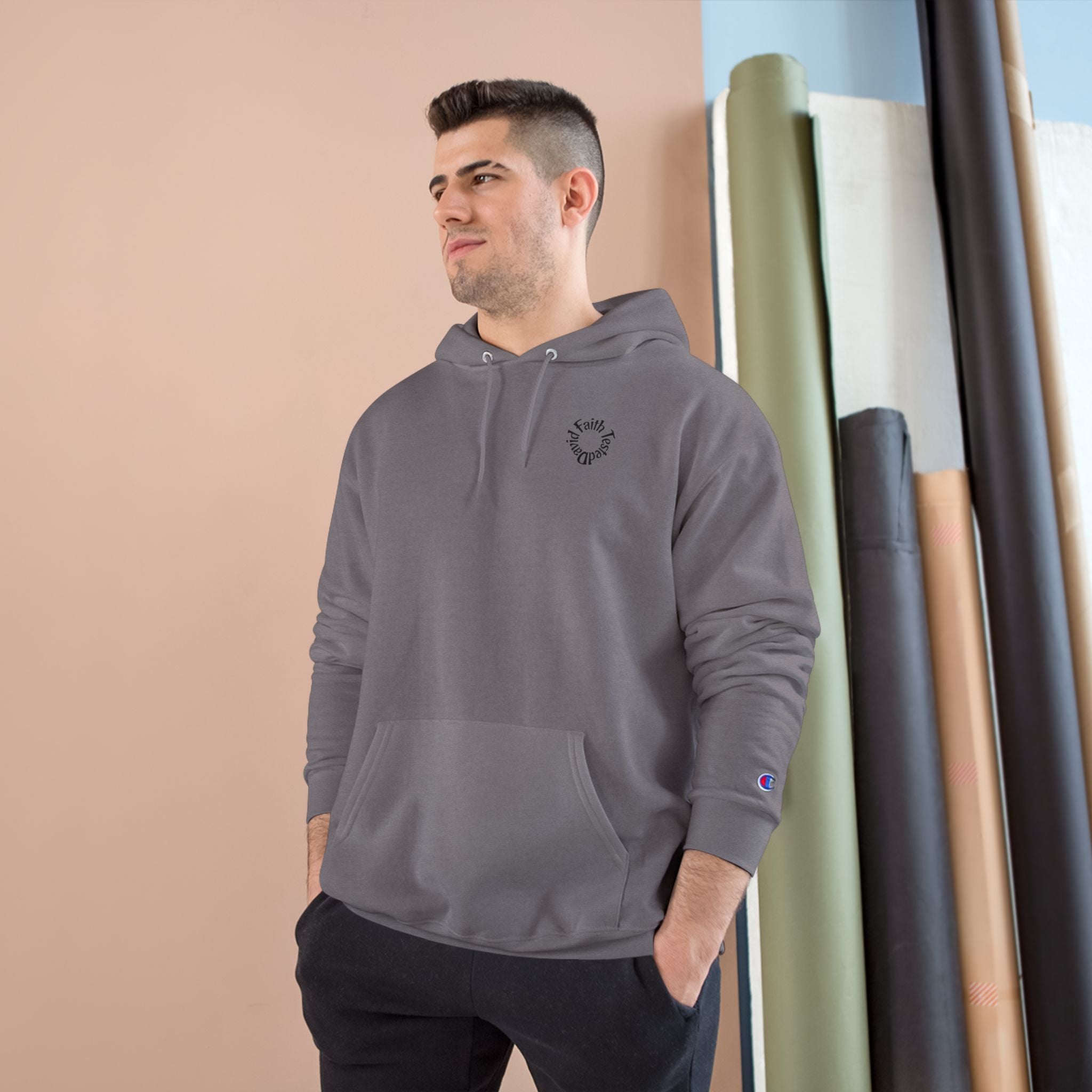 David & Goliath – Champion Hoodie | Giant Graphic – Five-Star Faith Series