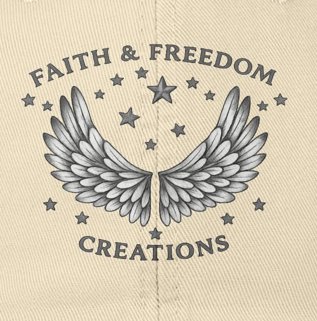 Faith & Freedom – Distressed Cap | Silver Wings Vintage Hat