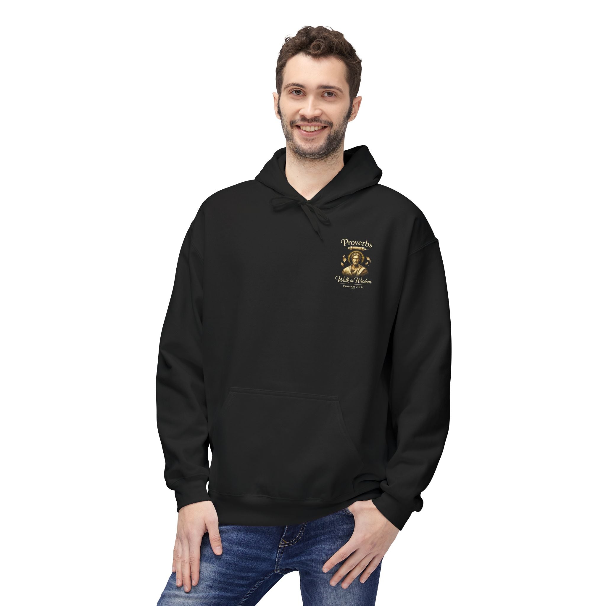 Proverbs “Trust in the Lord” Hoodie – Christian Scripture Pullover | Proverbs 3:5 Faith Sweatshirt