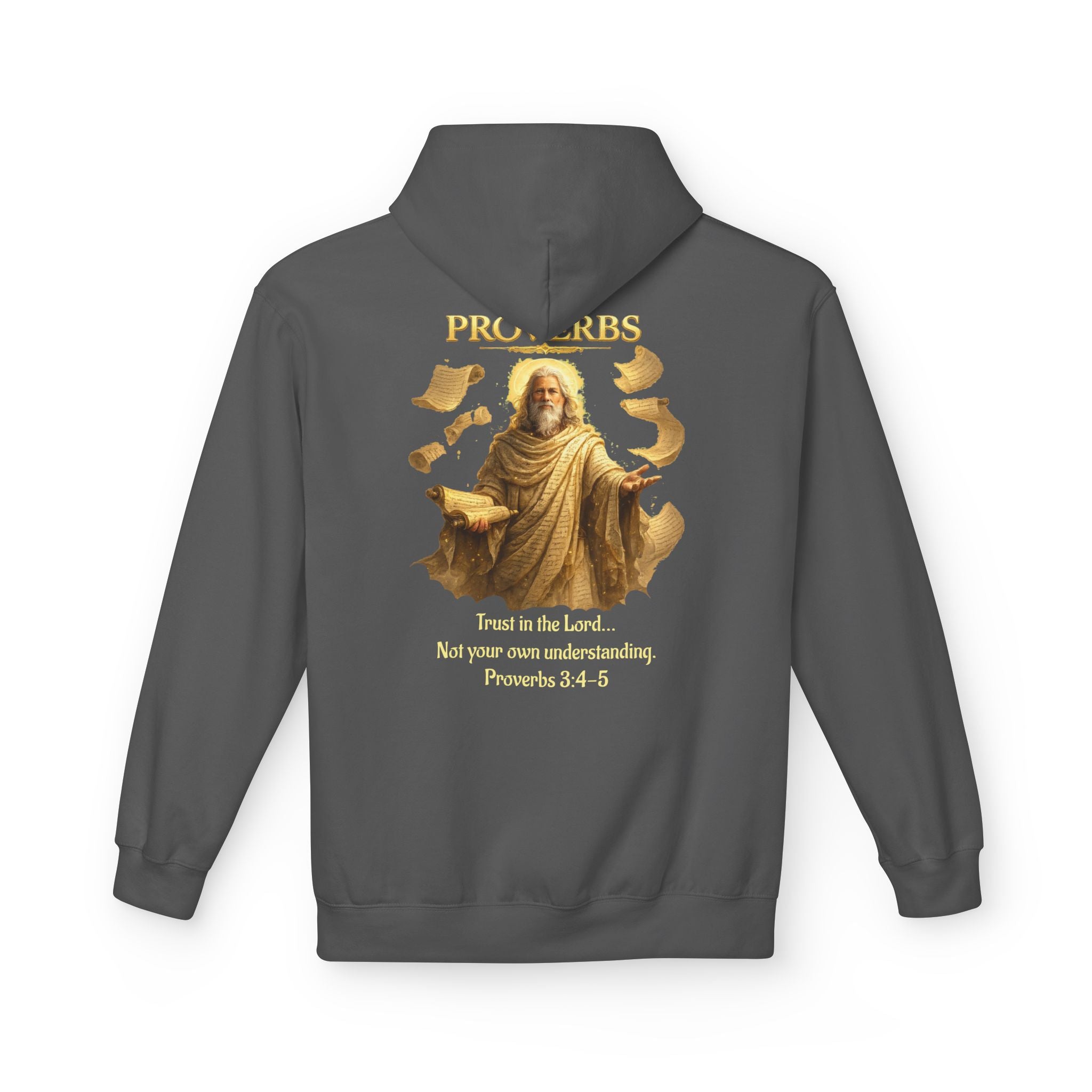 Proverbs “Trust in the Lord” Hoodie – Christian Scripture Pullover | Proverbs 3:5 Faith Sweatshirt