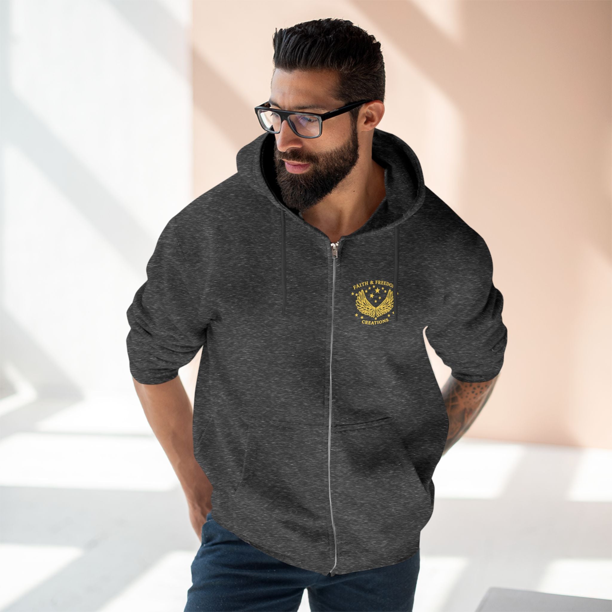 Cherish Loyalty – Zip Hoodie | Micah 6:8 Scripture Graphic