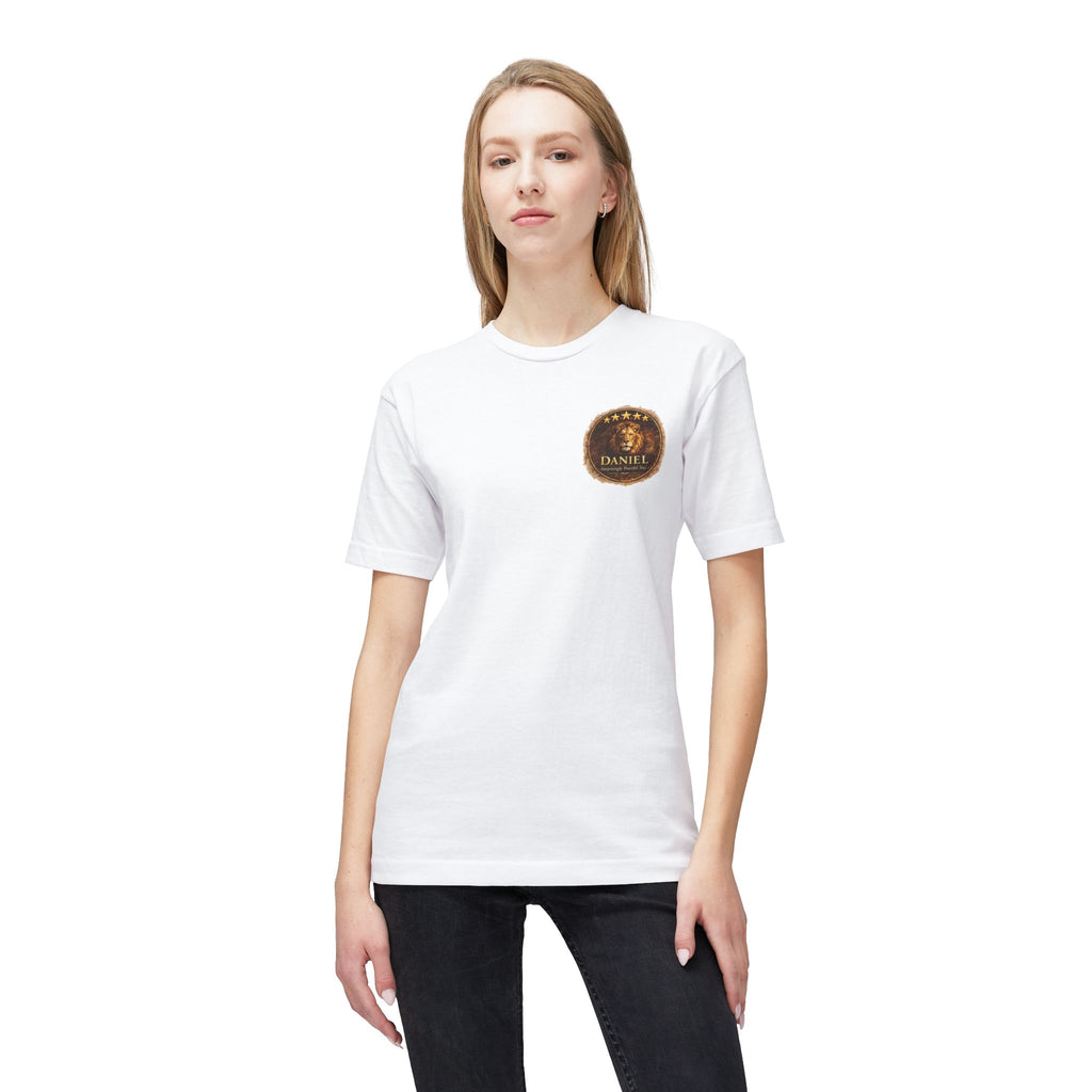 Daniel Review "Stay" Christian T-Shirt — Faith-Based Lion Design