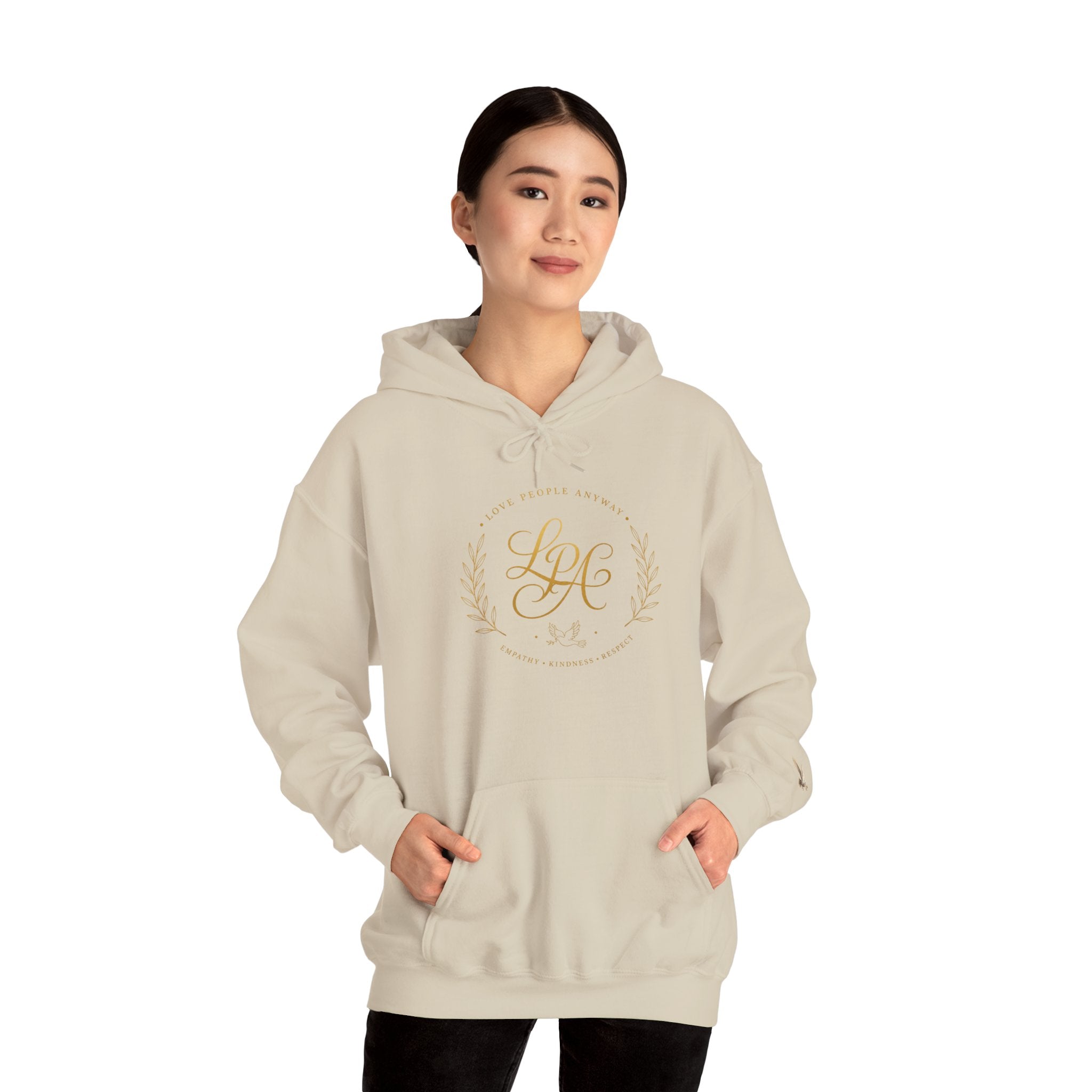 Love People Anyway Hoodie | Inspirational Christian Hooded Sweatshirt | Faith Freedom Creations
