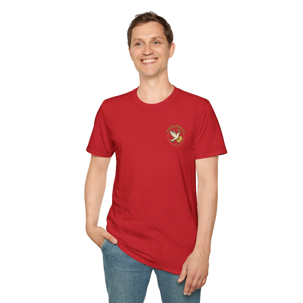 Dove of Peace Pocket T-Shirt | Pray Love Remember Christian Tee | Faith Freedom Creations