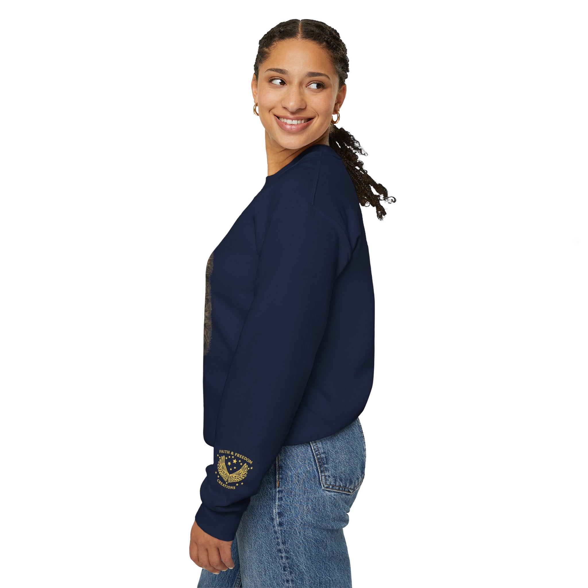 Noah – Crewneck Sweatshirt | “Ark Cruise Liner” Vintage Illustration – Five-Star Faith Series