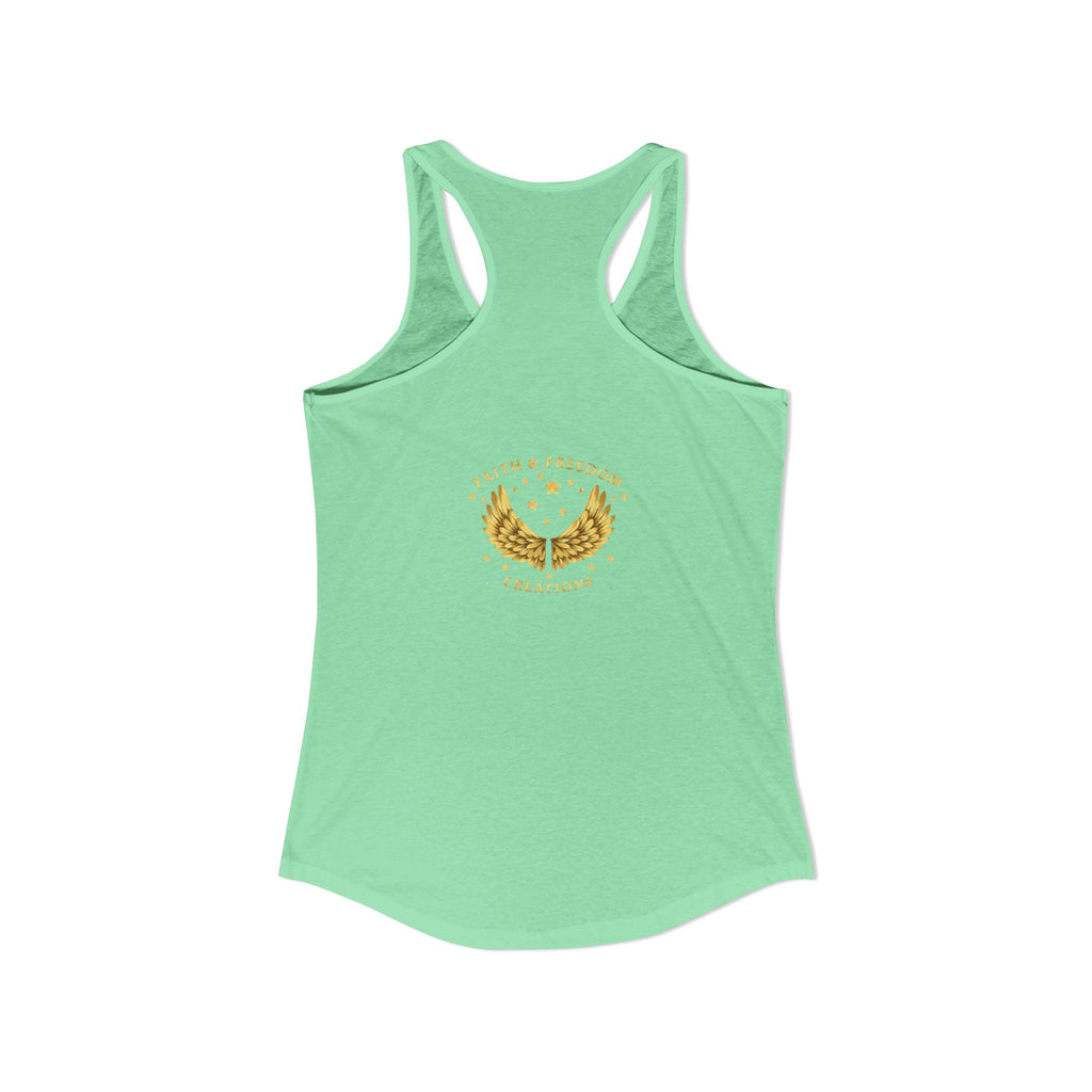 Cherish Loyalty – Women’s Racerback Tank | Inspirational Faith Graphic