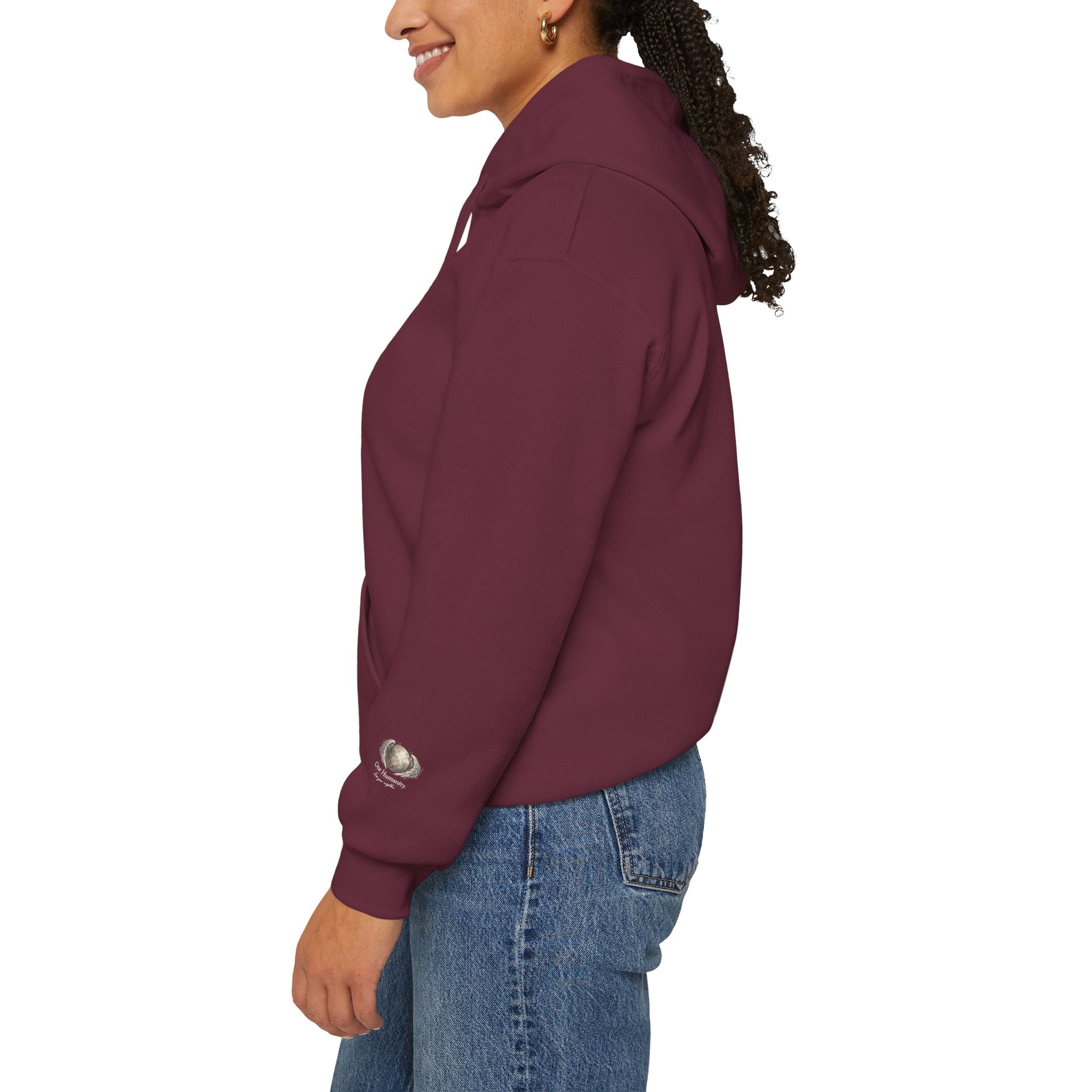 “Love People Anyway” Hoodie – Inspirational Script Graphic Sweatshirt | Compassion Message Pullover