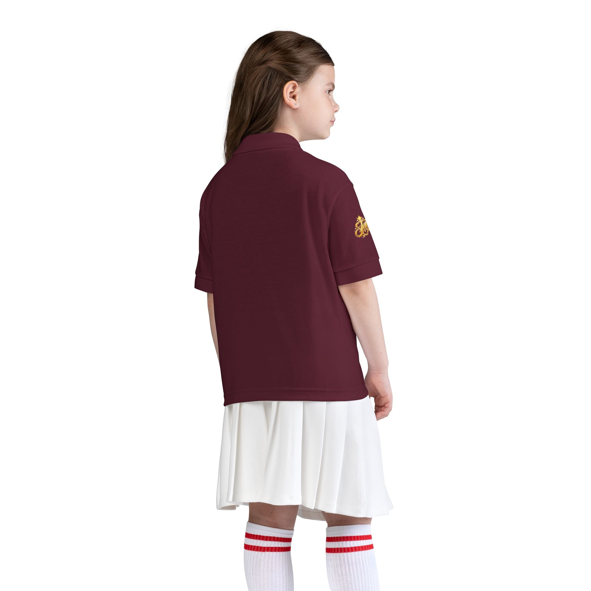 Kids Jesus Gold Nugget Polo – Youth Christian Faith Shirt | Church & Dress Casual Polo