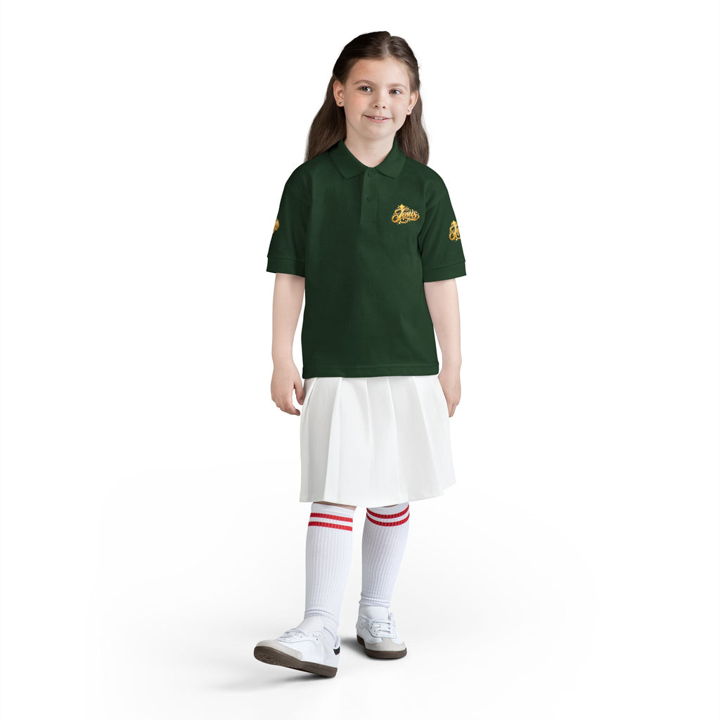 Kids Jesus Gold Nugget Polo – Youth Christian Faith Shirt | Church & Dress Casual Polo