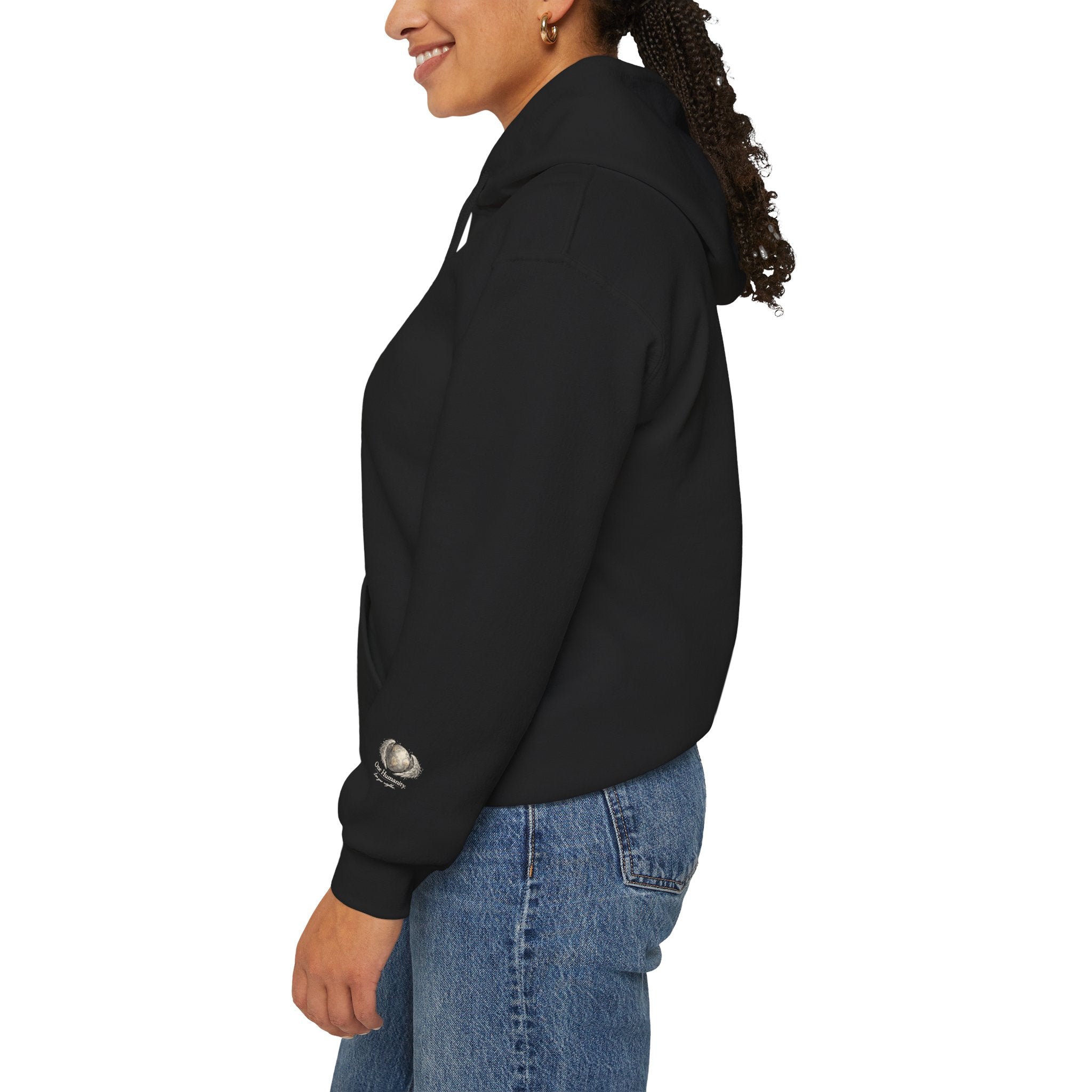“Love People Anyway” Hoodie – Inspirational Script Graphic Sweatshirt | Compassion Message Pullover