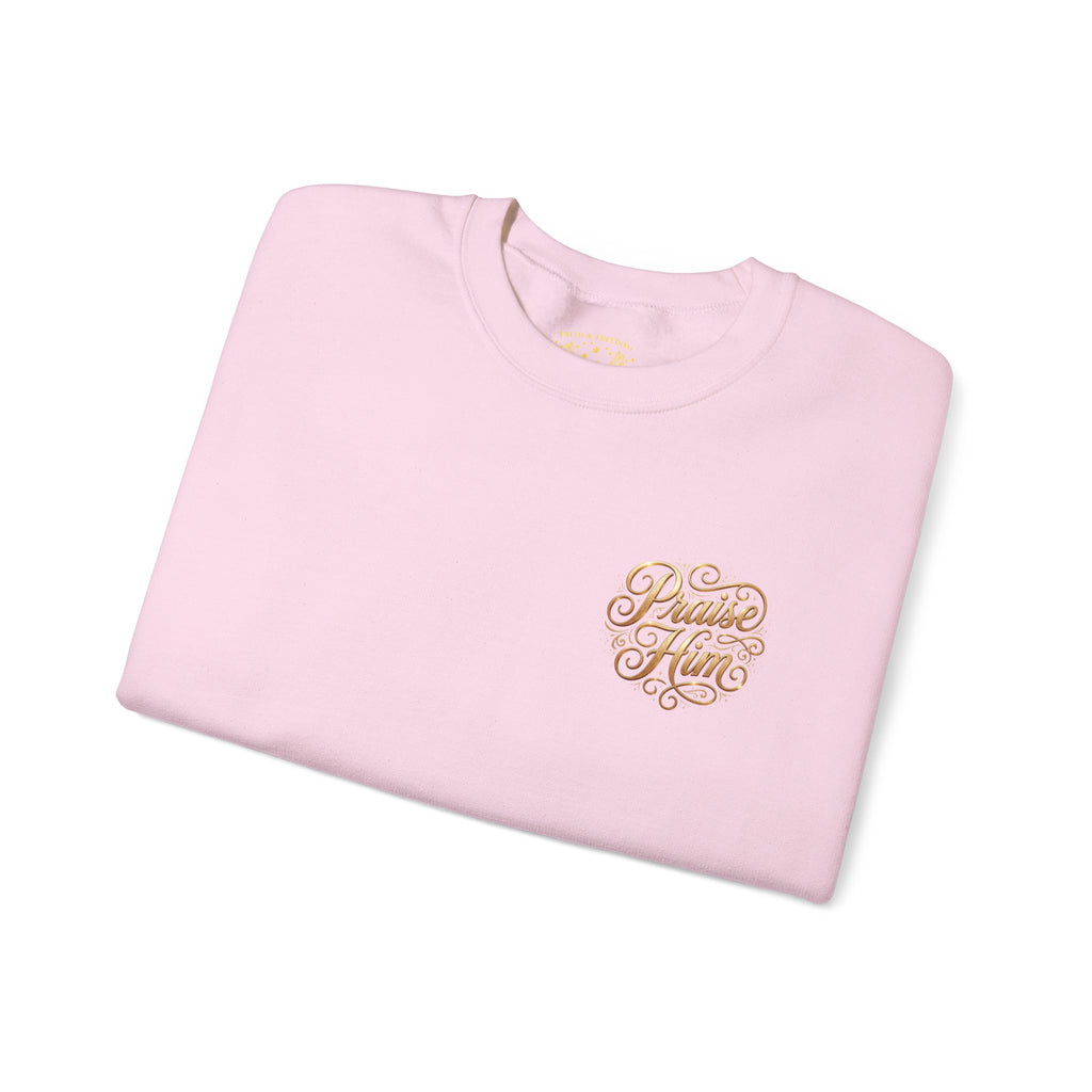 Praise Psalm 150 Sweatshirt | Christian Faith Crewneck Pullover | Inspirational Worship Apparel