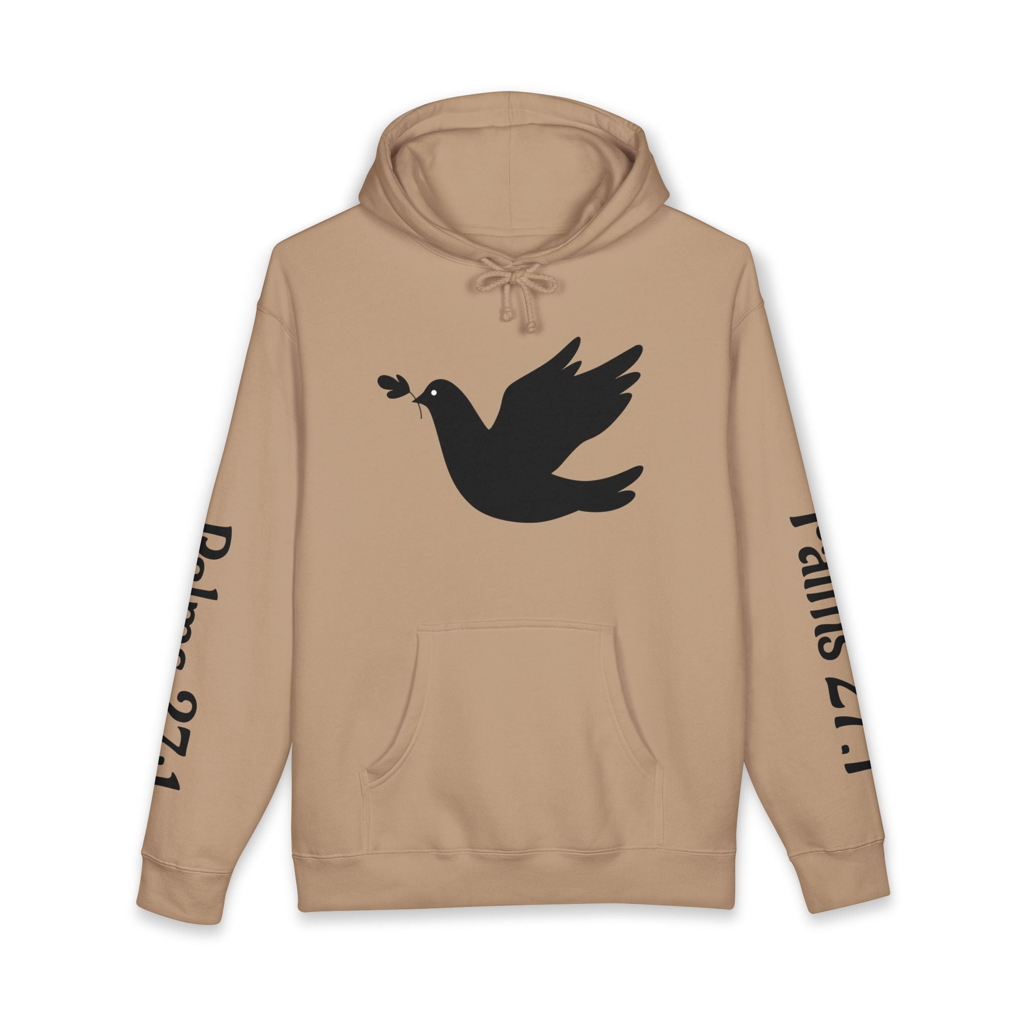 Psalm 27:1 Dove Hoodie – “The Lord is My Light & Salvation” Christian Sweatshirt | Faith Scripture Hoodie