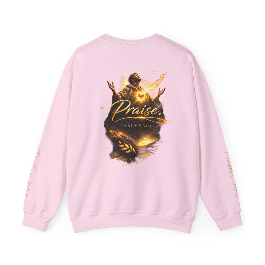 Praise Psalm 150 Sweatshirt | Christian Faith Crewneck Pullover | Inspirational Worship Apparel
