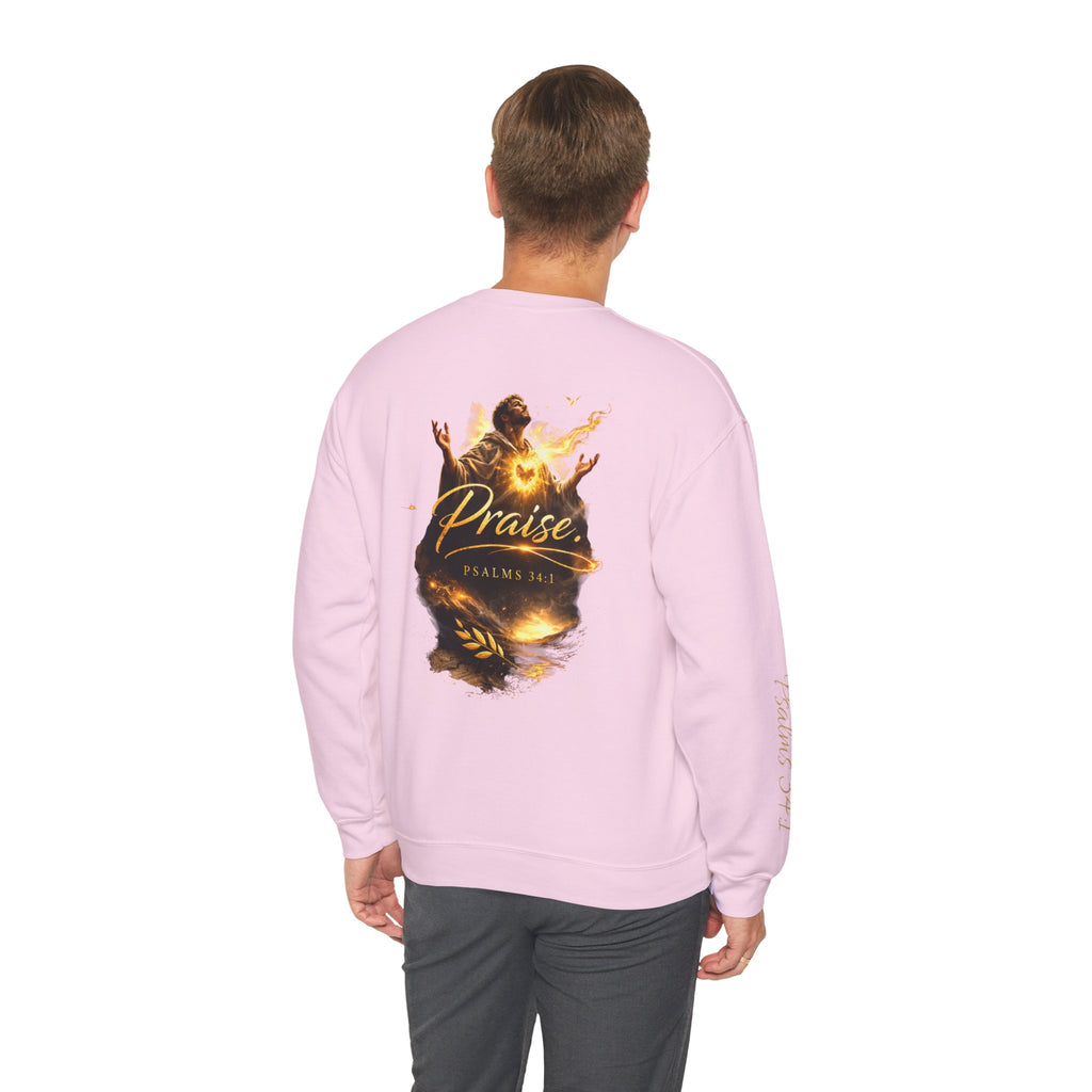 Praise Psalm 150 Sweatshirt | Christian Faith Crewneck Pullover | Inspirational Worship Apparel