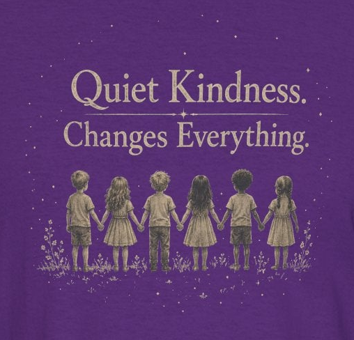 Kindness Graphic Tee – “Quiet Kindness Changes Everything” Inspirational T-Shirt