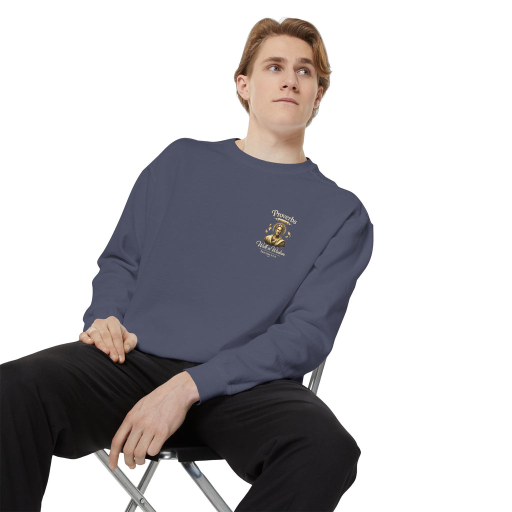 Proverbs Scripture Sweatshirt | Biblical Quote Christian Pullover | Inspirational Faith Crewneck