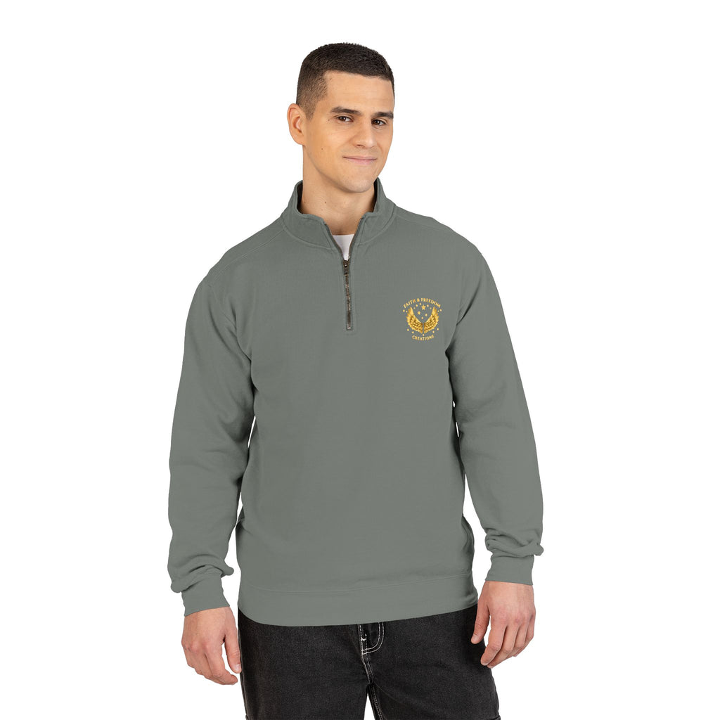 Noah – Quarter-Zip Sweatshirt | “No Room Service — Lots of Rain” Review – Five-Star Faith Series