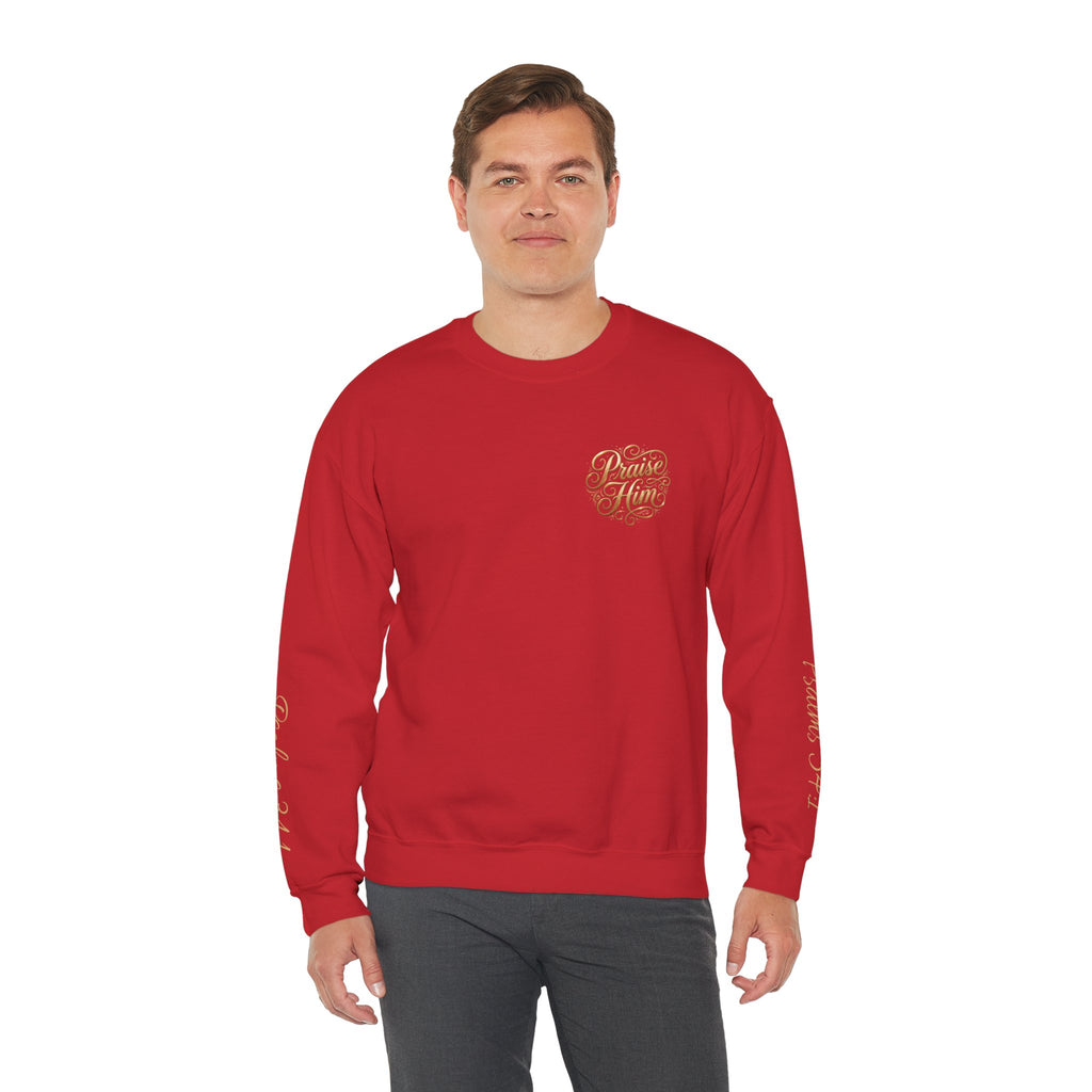 Praise Psalm 150 Sweatshirt | Christian Faith Crewneck Pullover | Inspirational Worship Apparel