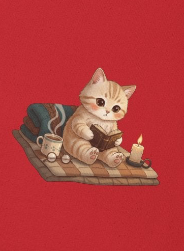 Faith Cozy Cat Crewneck Sweatshirt – Candlelight Cat Faith Sweatshirt | Quiet Comfort Apparel