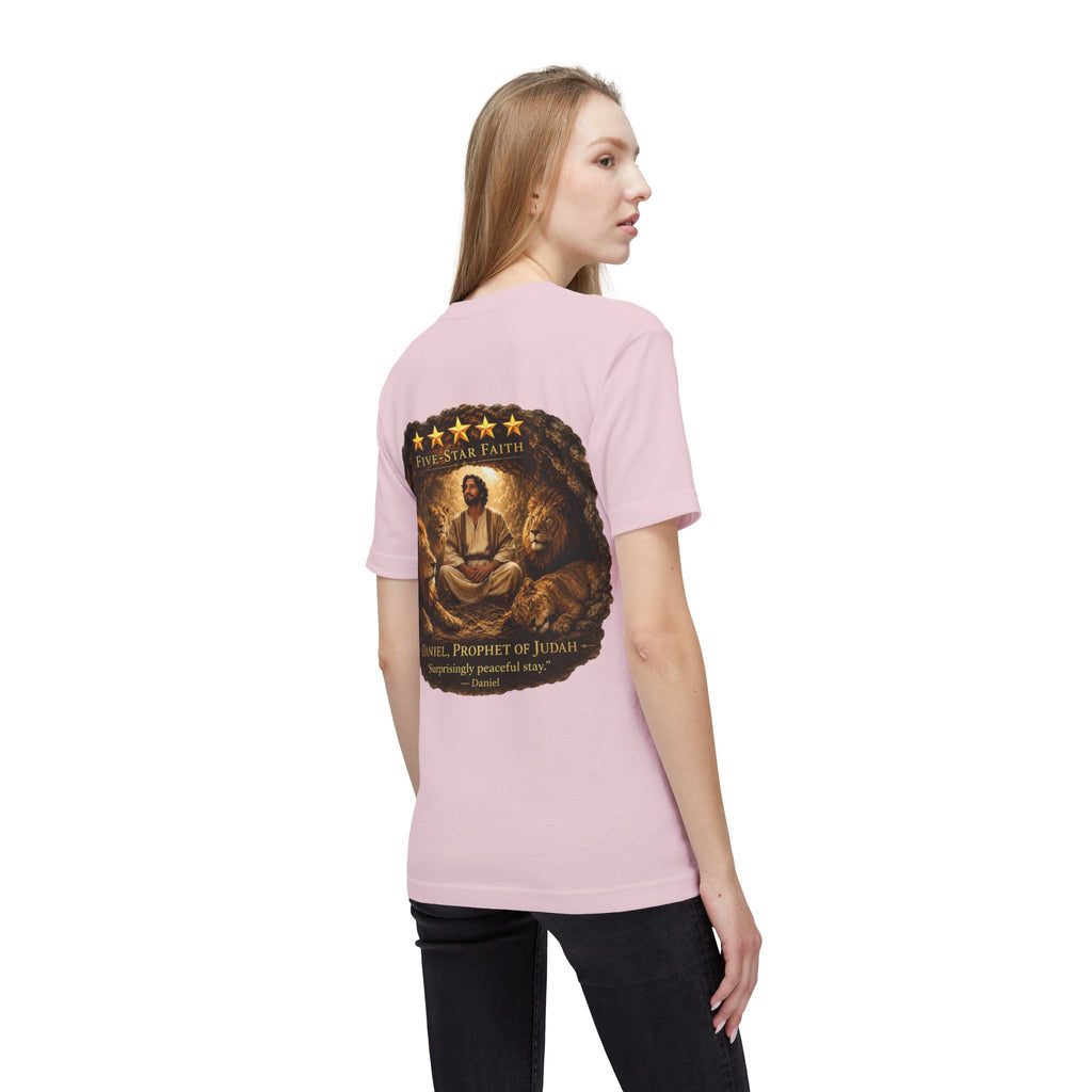 Daniel Review "Stay" Christian T-Shirt — Faith-Based Lion Design