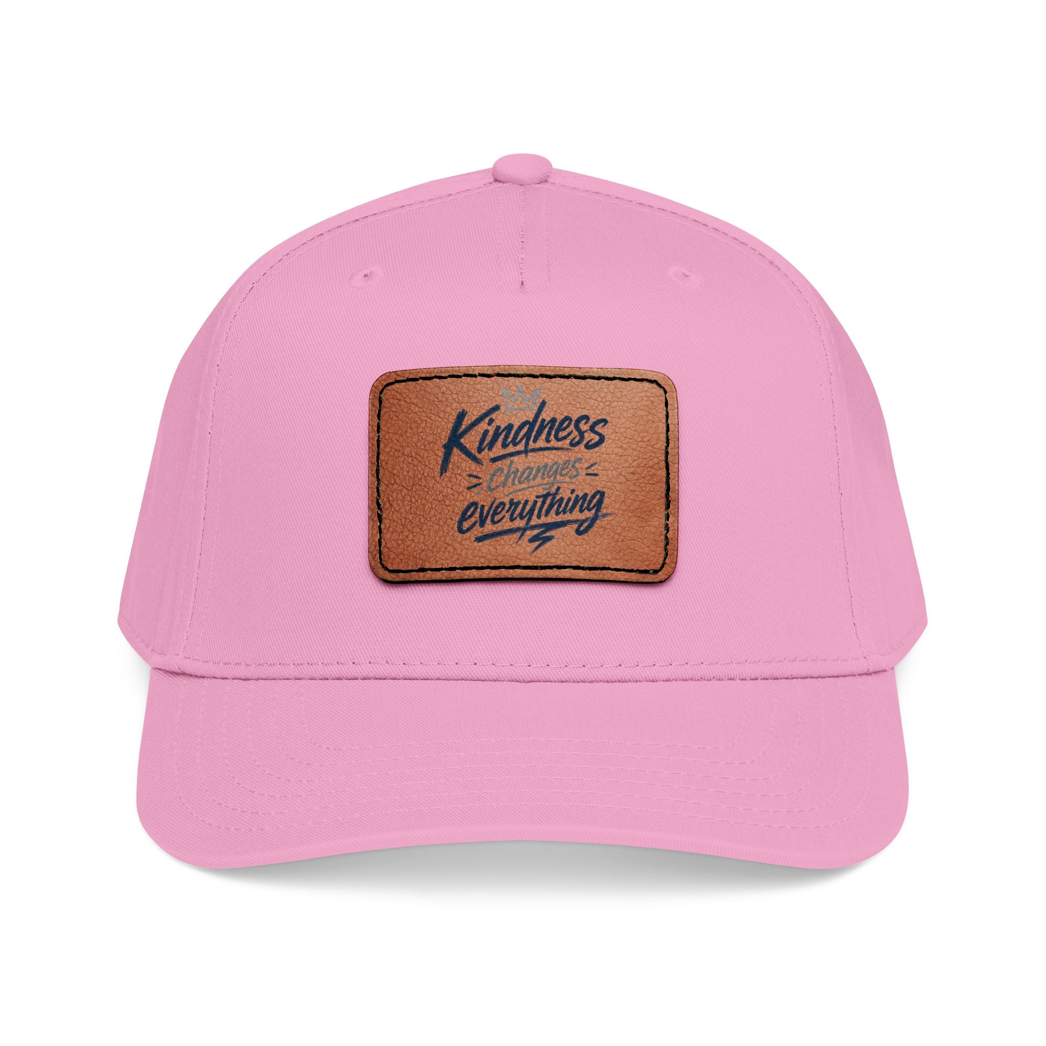 Kindness Changes Everything Leather Patch Hat | Inspirational Baseball Cap | Vintage Style Faith Apparel