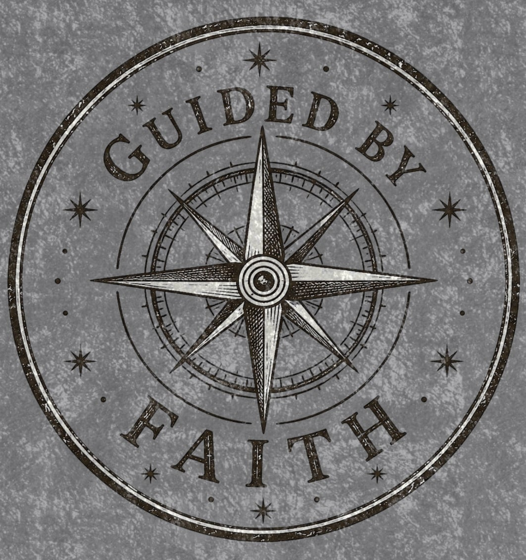 Guided by Faith Crushed Velvet Blanket | Christian Plush Throw | Luxurious Inspirational Faith Blanket