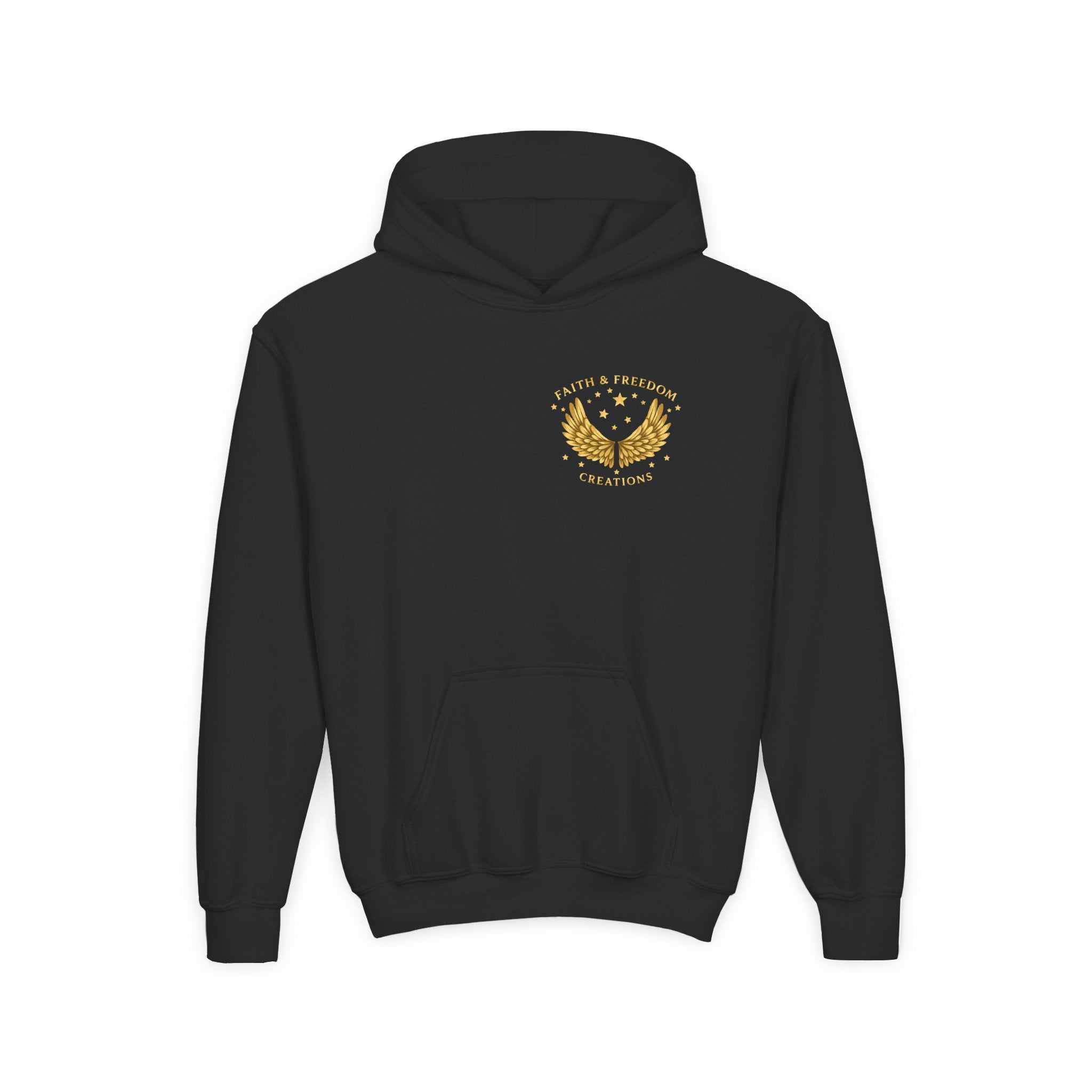 Youth “Be Kind to One Another” Hoodie – Cute Bunny Night Sky Scripture Sweatshirt