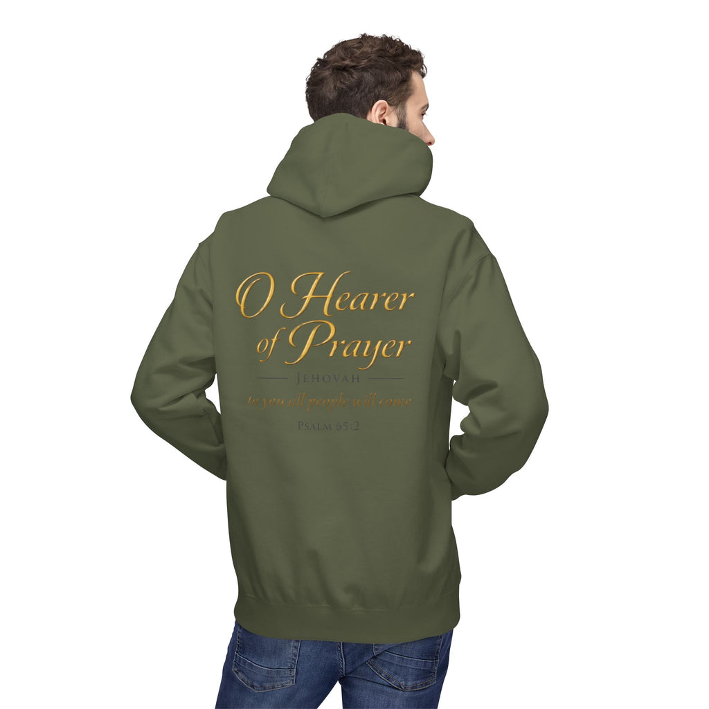 Prayer Hoodie – “O Hearer of Prayer” Psalm 65:2 Christian Pullover | Faith & Freedom Creations