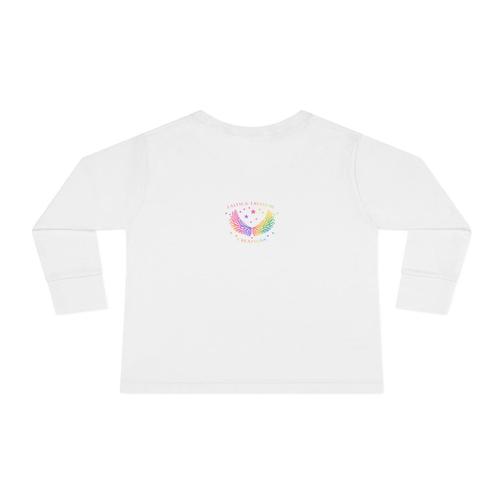 Baby Moon & Owl Toddler Long Sleeve Tee – Pastel Sleepy Moon Nursery Shirt | Cozy Toddler Pajama Style Tee