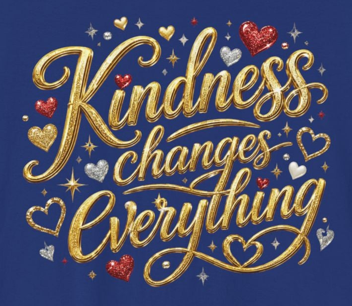 Kindness Changes Everything T-Shirt | Inspirational Script Graphic Tee | Soft Everyday Kindness Shirt
