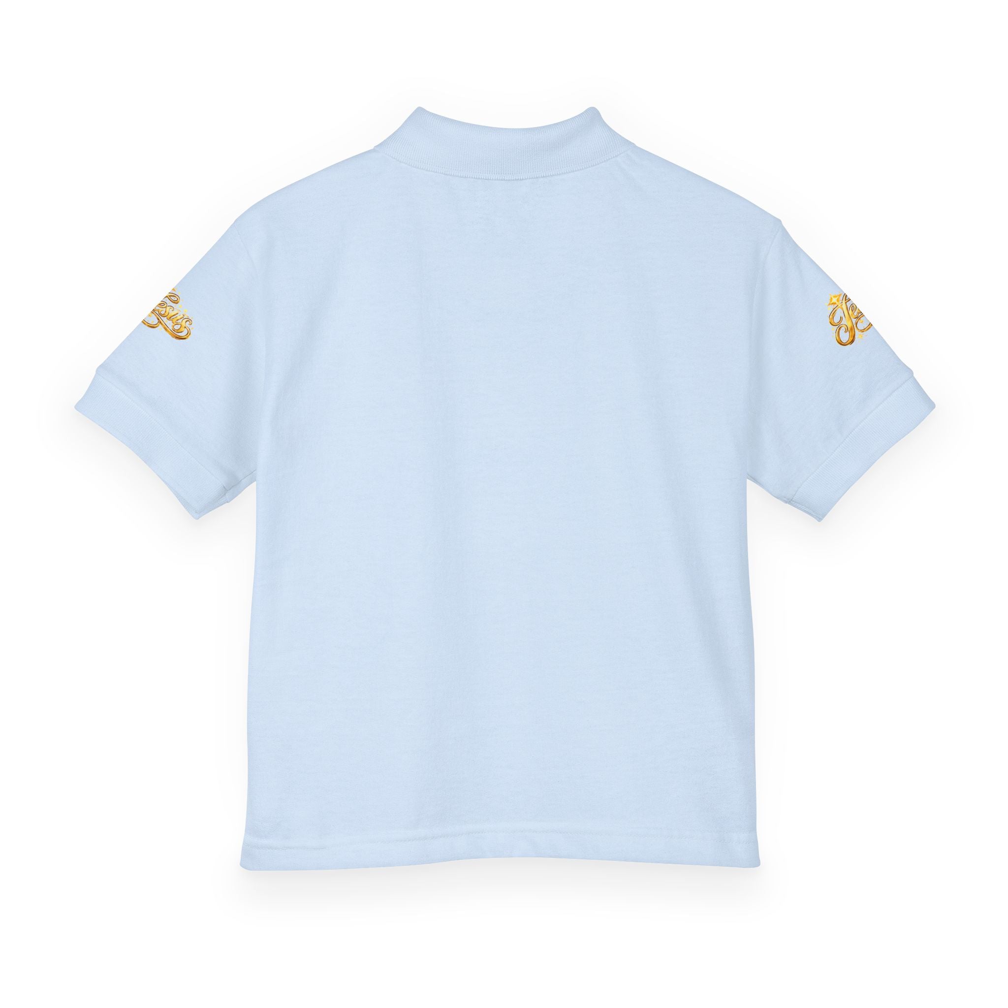 Kids Jesus Gold Nugget Polo – Youth Christian Faith Shirt | Church & Dress Casual Polo