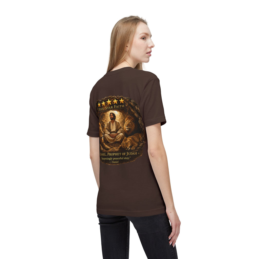 Daniel Review "Stay" Christian T-Shirt — Faith-Based Lion Design