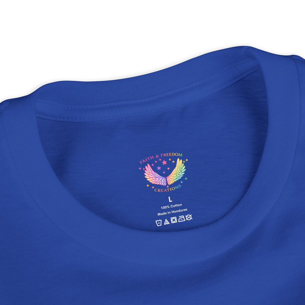 Youth Jesus Floral Script T-Shirt – Butterfly Christian Kids Tee | Faith Youth Shirt
