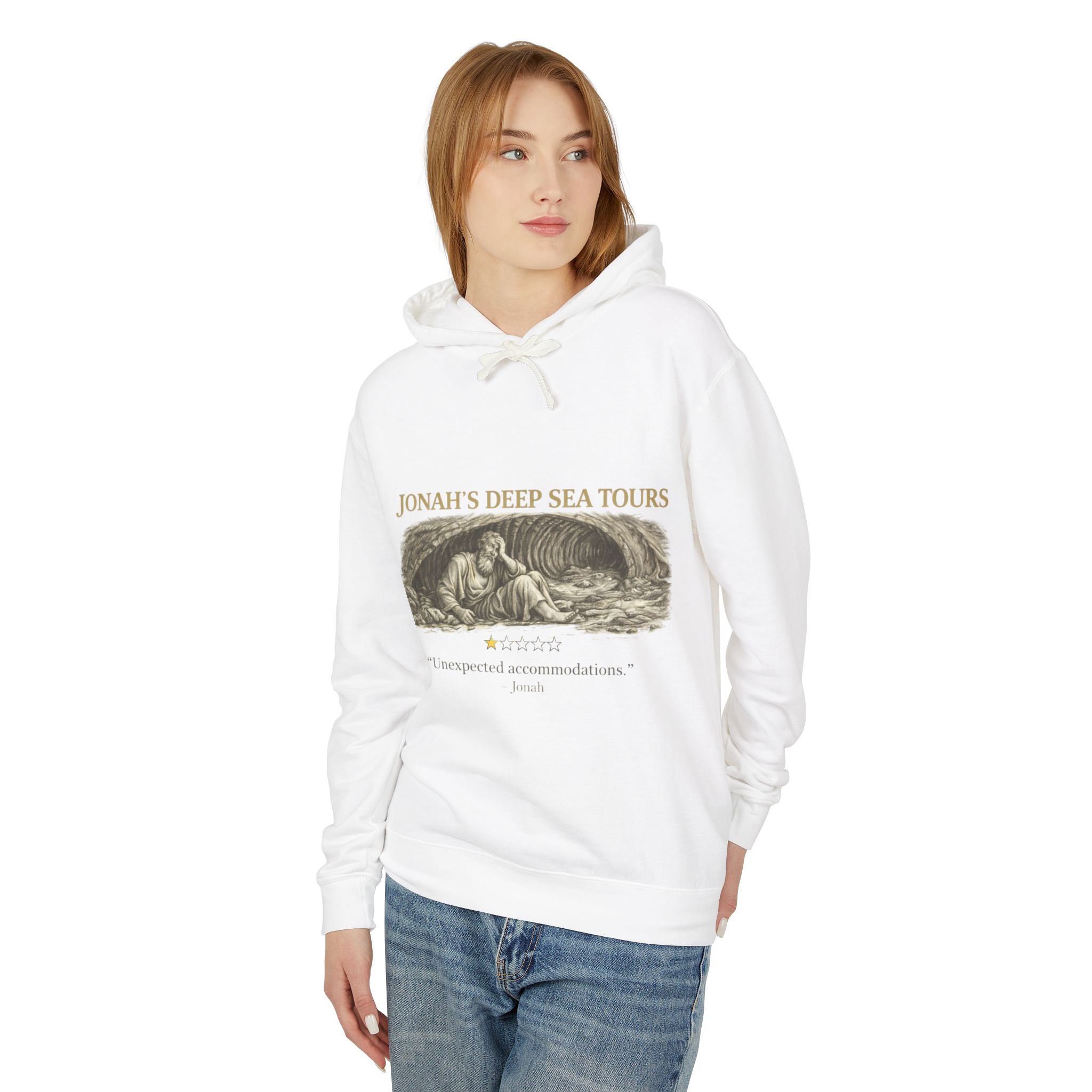 Jonah's Deep Sea Tours - Vintage Nautical Hoodie with Biblical Humor