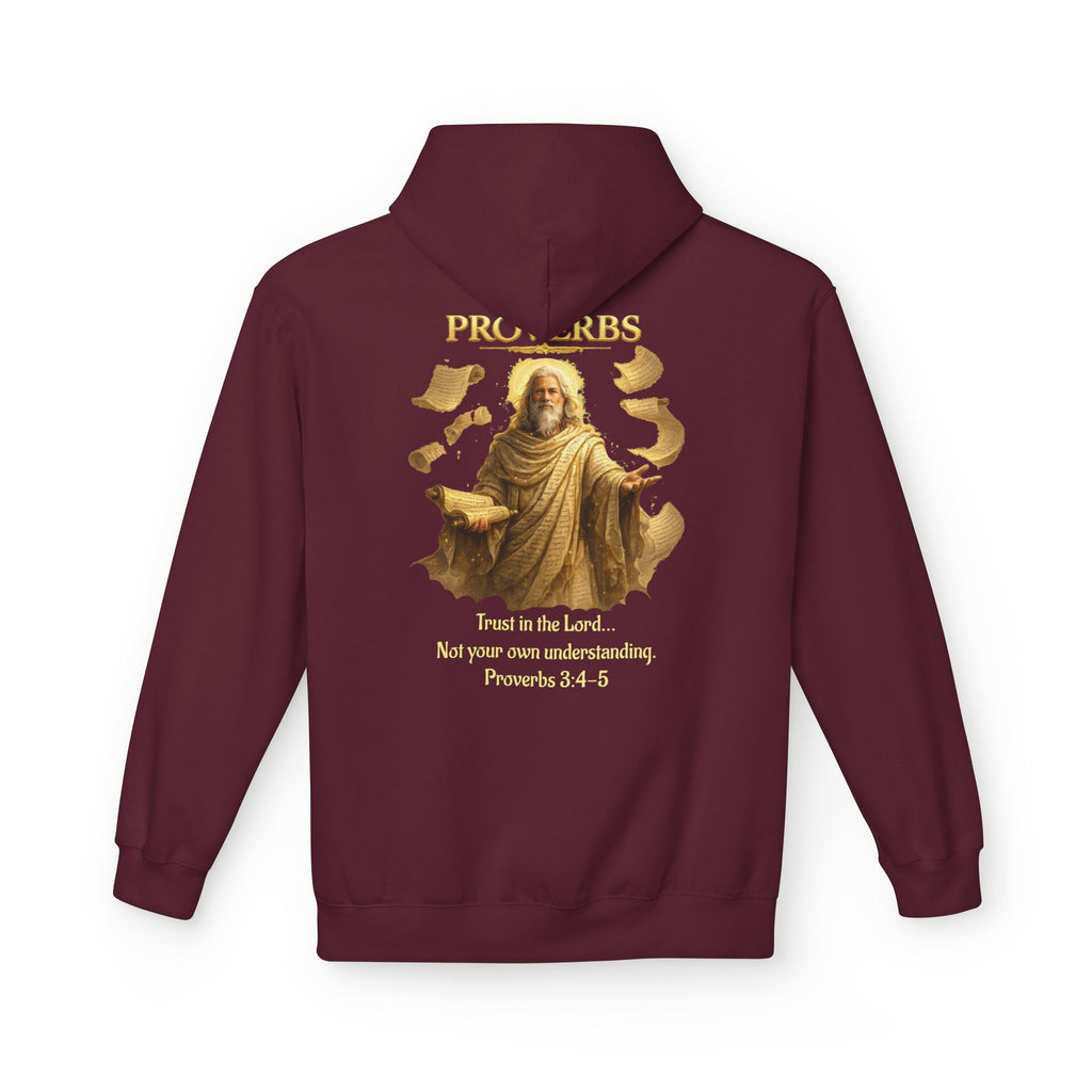 Proverbs “Trust in the Lord” Hoodie – Christian Scripture Pullover | Proverbs 3:5 Faith Sweatshirt