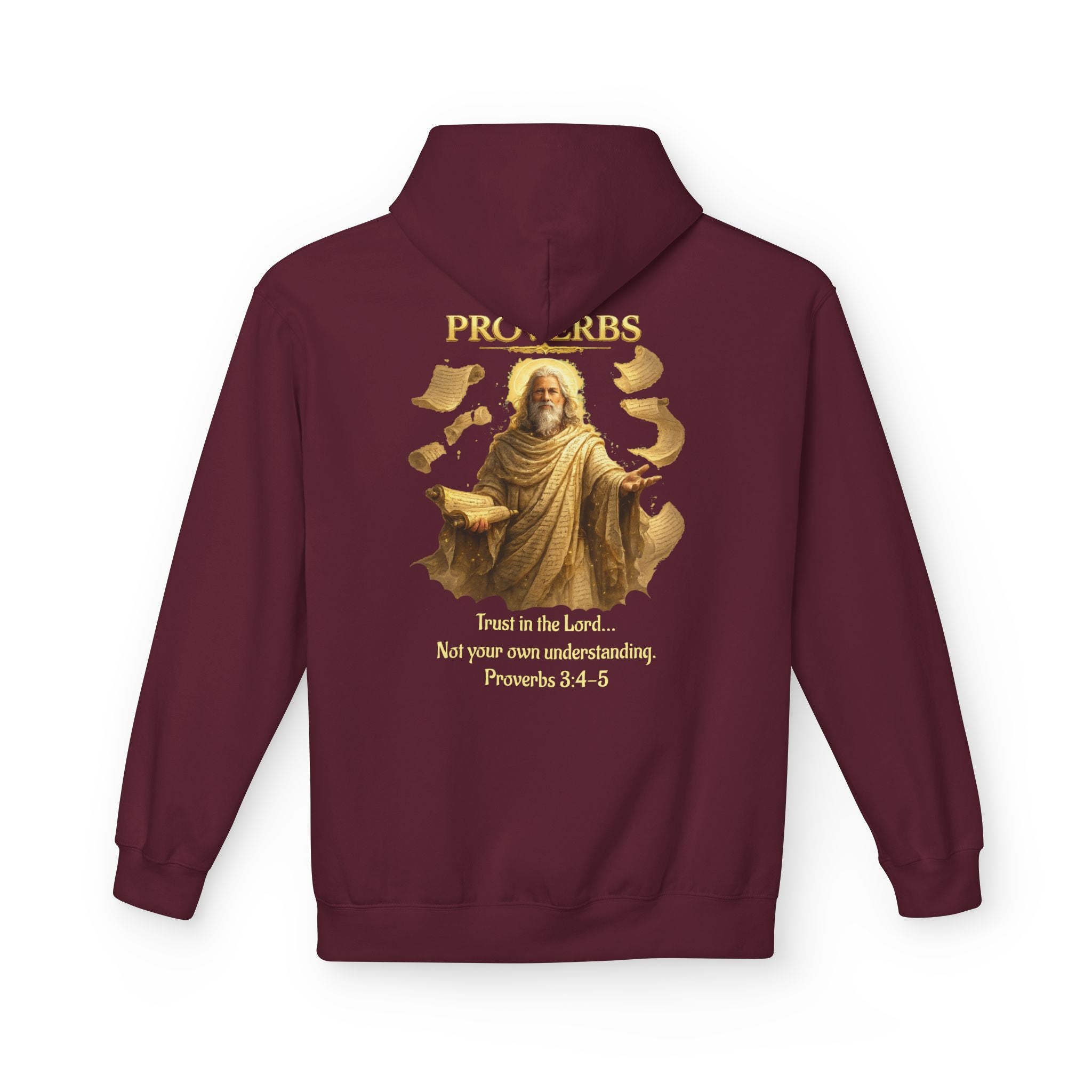 Proverbs “Trust in the Lord” Hoodie – Christian Scripture Pullover | Proverbs 3:5 Faith Sweatshirt