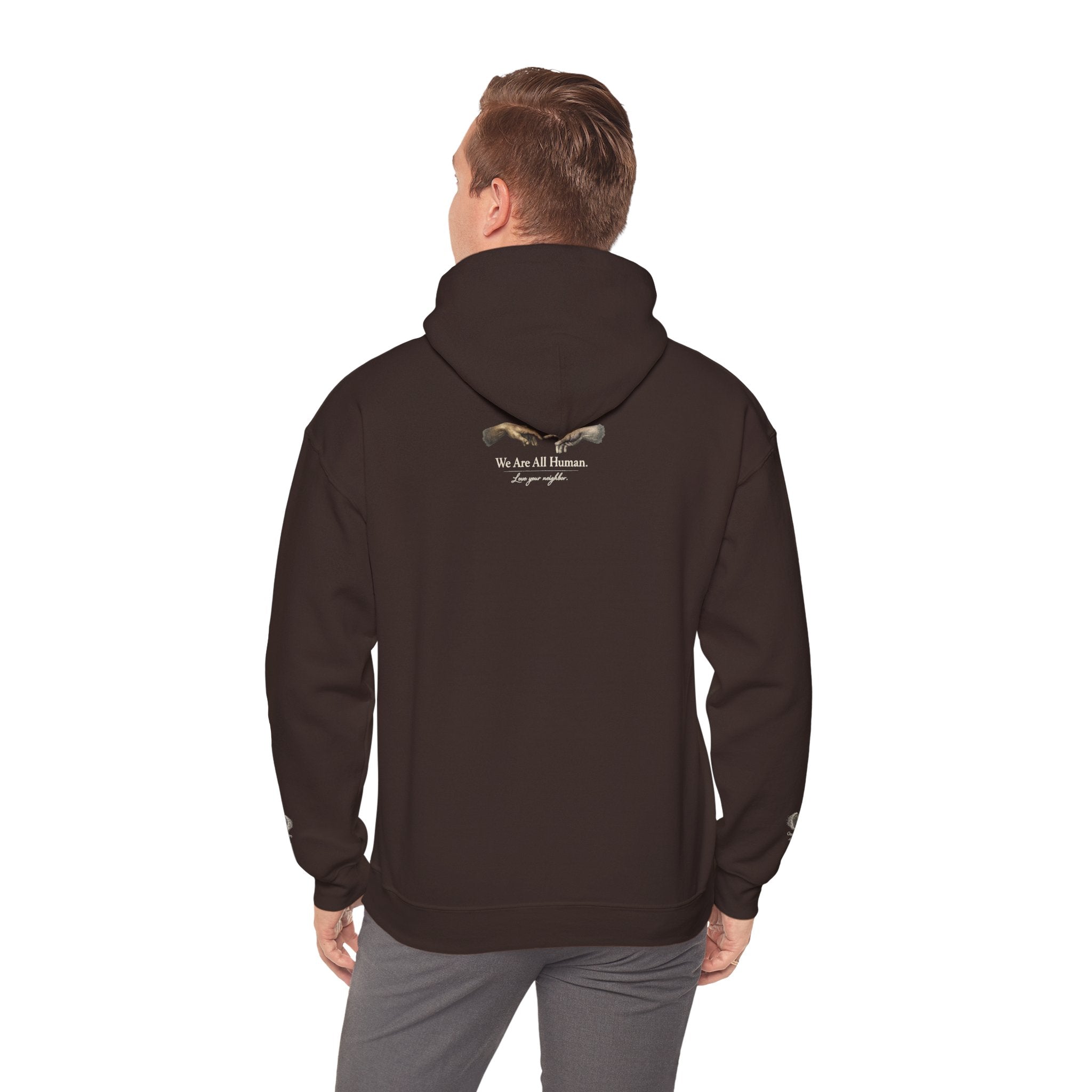 “Love People Anyway” Hoodie – Inspirational Script Graphic Sweatshirt | Compassion Message Pullover