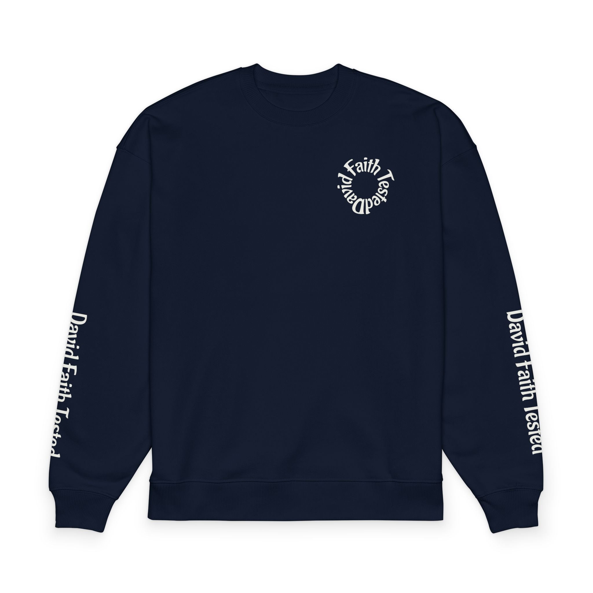 David King Crewneck Sweatshirt — 'Chosen by God' Faith Graphic Pullover