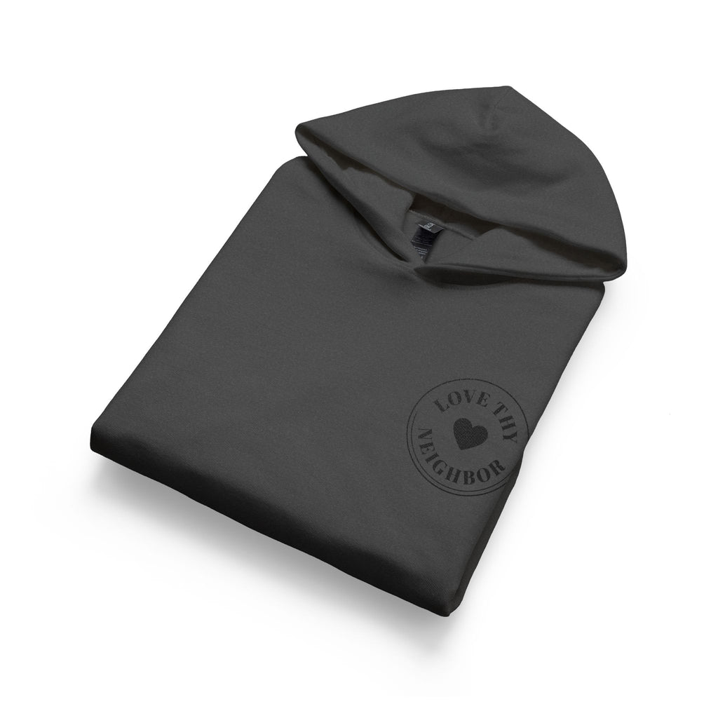 Youth Hoodie — 'Love Tiny Friendships' Heart Chest Logo