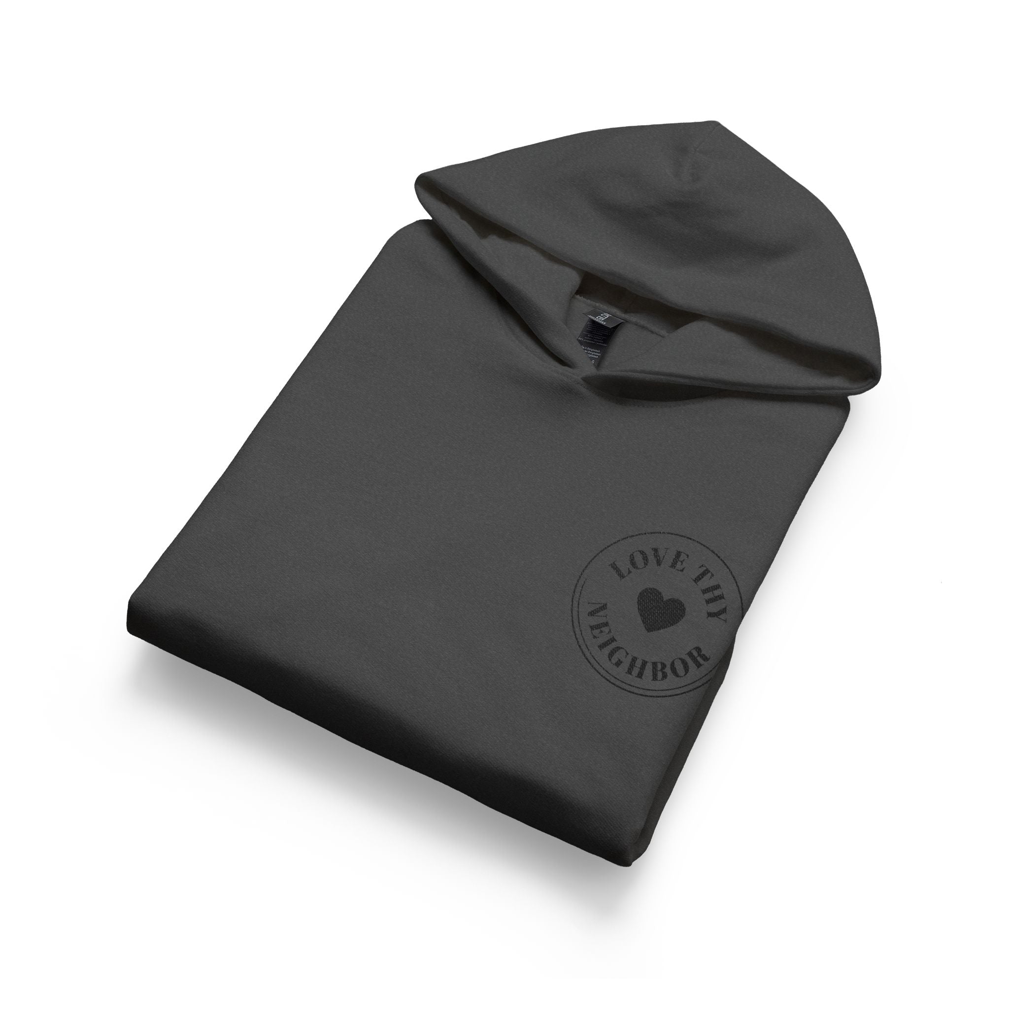 Youth Hoodie — 'Love Tiny Friendships' Heart Chest Logo
