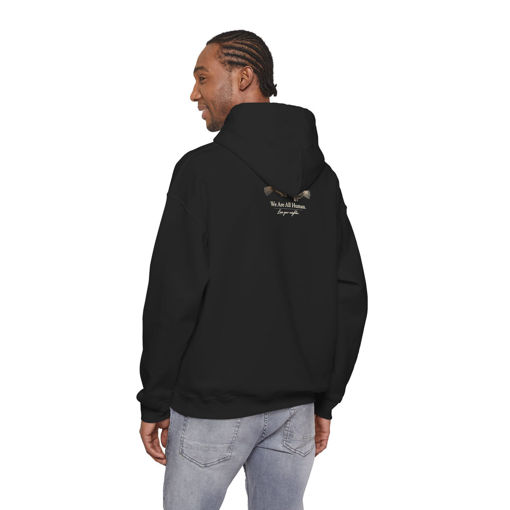 “Love People Anyway” Hoodie – Inspirational Script Graphic Sweatshirt | Compassion Message Pullover