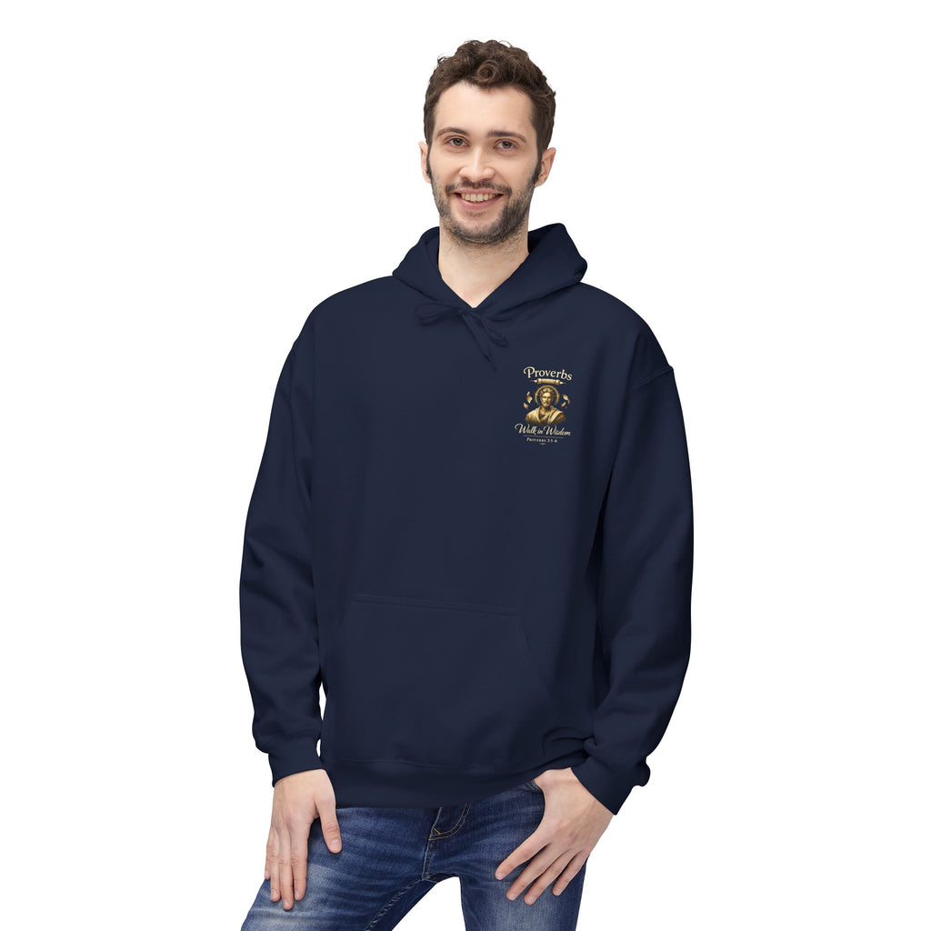 Proverbs “Trust in the Lord” Hoodie – Christian Scripture Pullover | Proverbs 3:5 Faith Sweatshirt