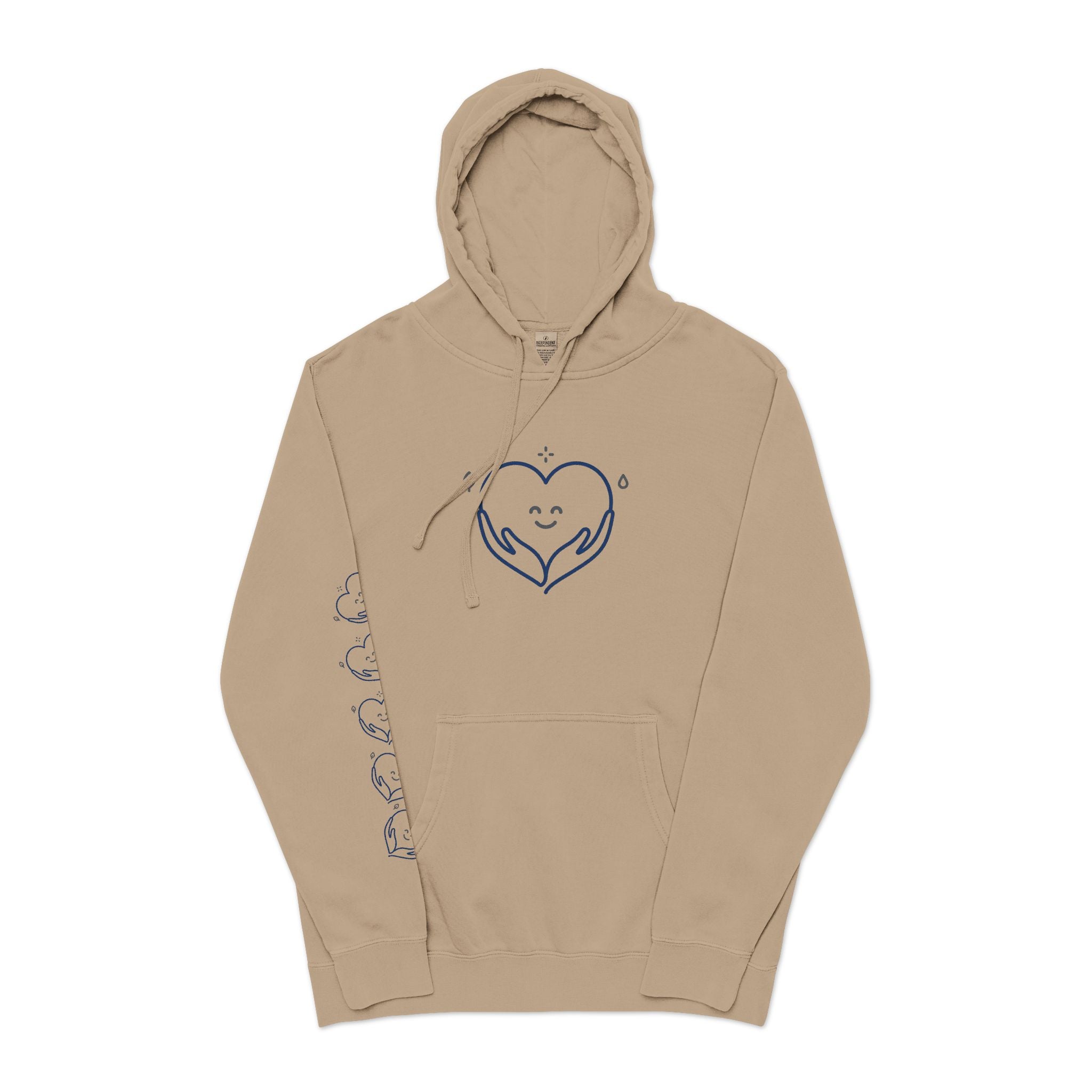 Kindness Changes Everything Hoodie – Heart Graphic Pigment-Dyed Sweatshirt