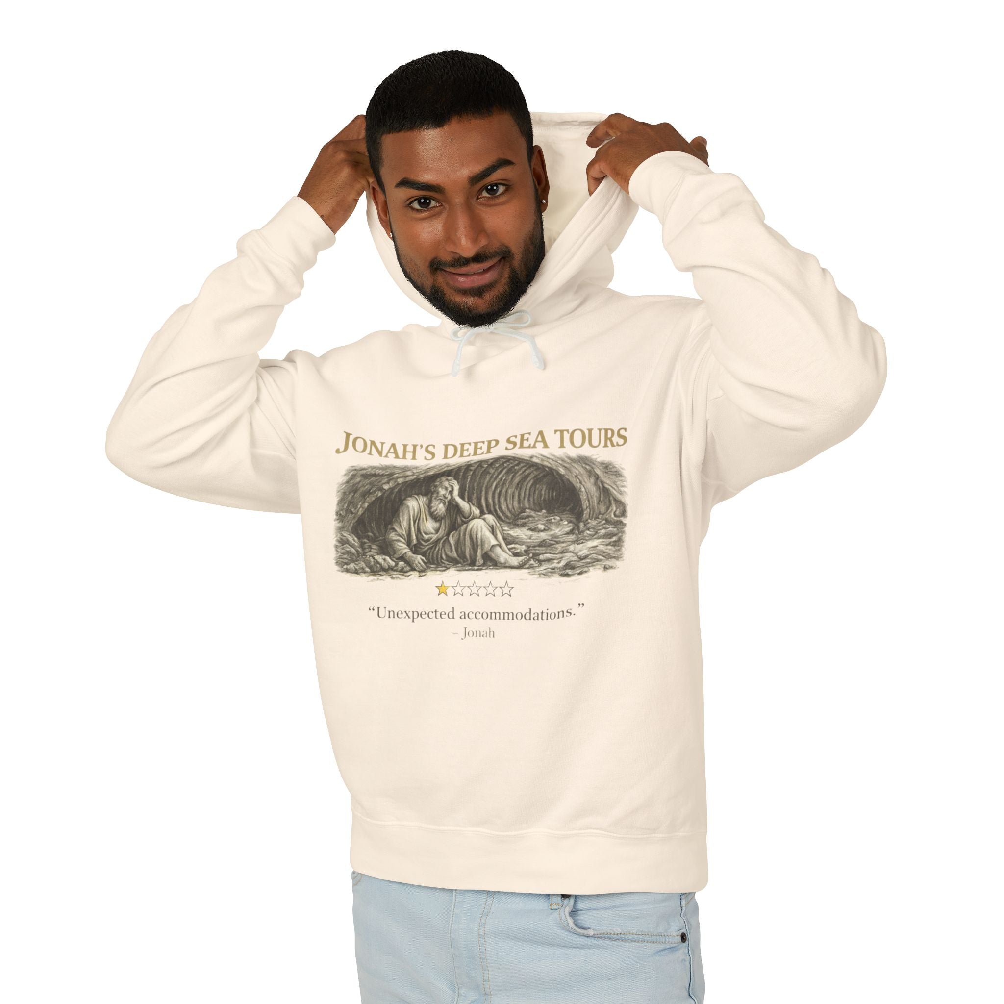 Jonah's Deep Sea Tours - Vintage Nautical Hoodie with Biblical Humor