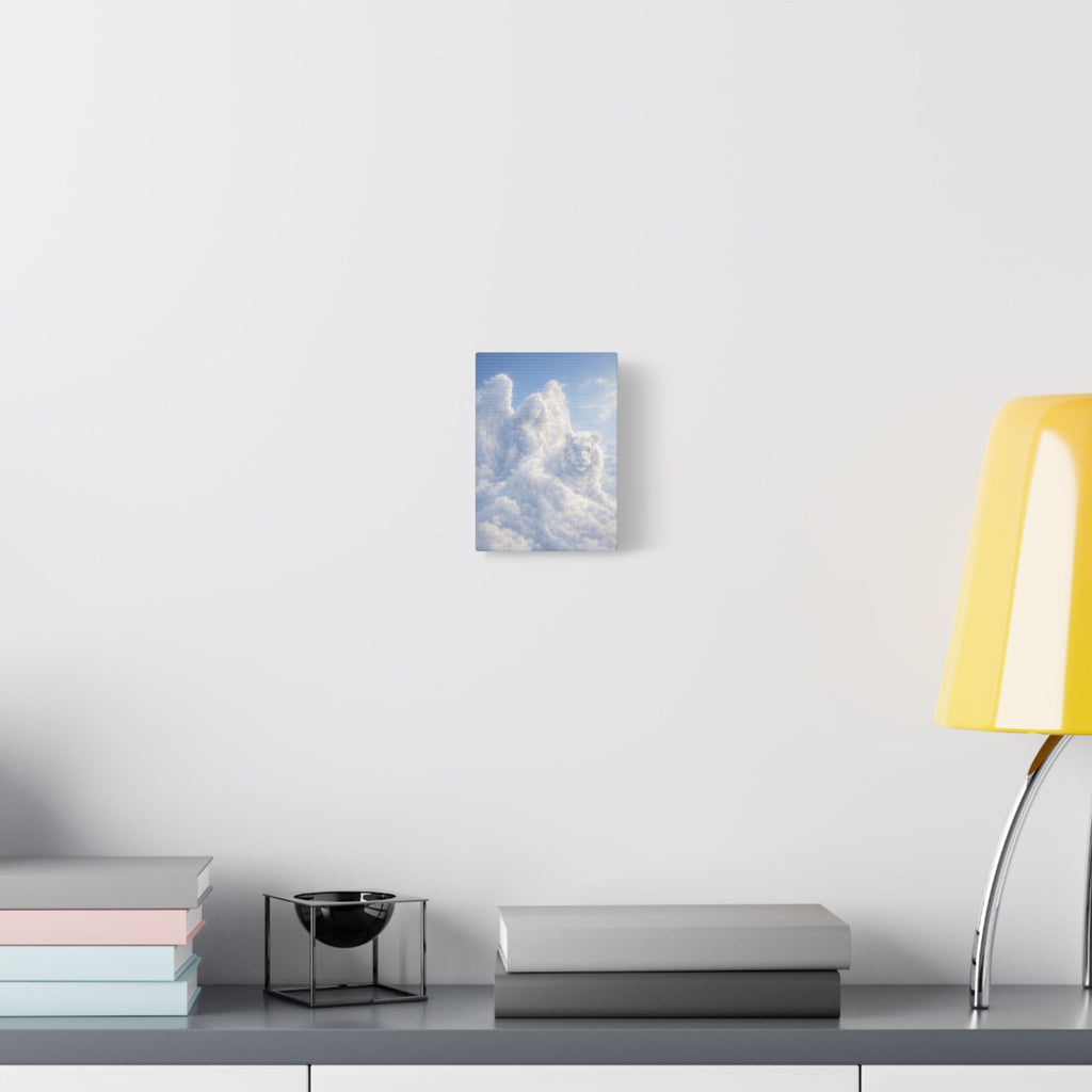 Cloud Angel & Tigar Canvas — Dreamy Nursery Faith Wall Art
