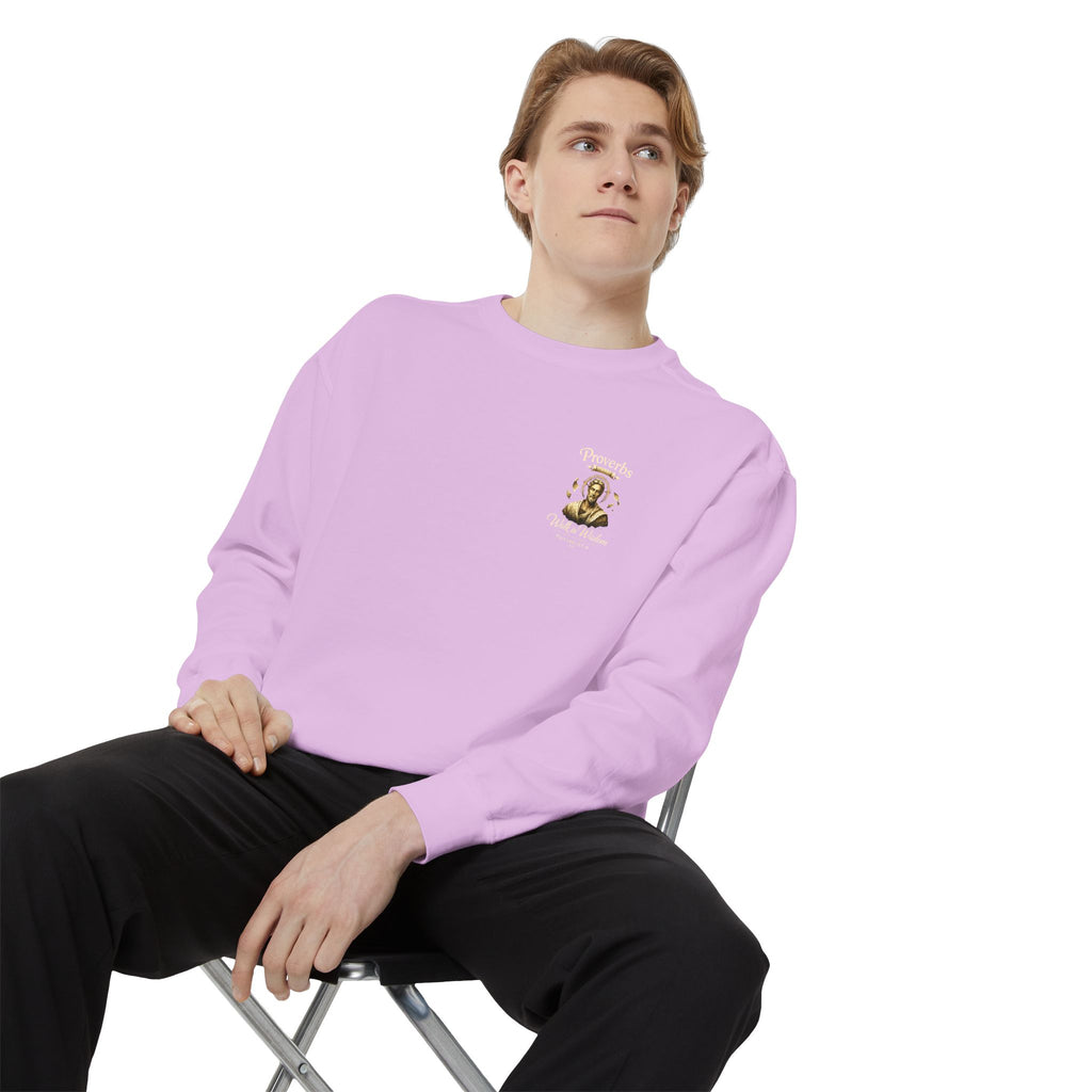 Proverbs Scripture Sweatshirt | Biblical Quote Christian Pullover | Inspirational Faith Crewneck