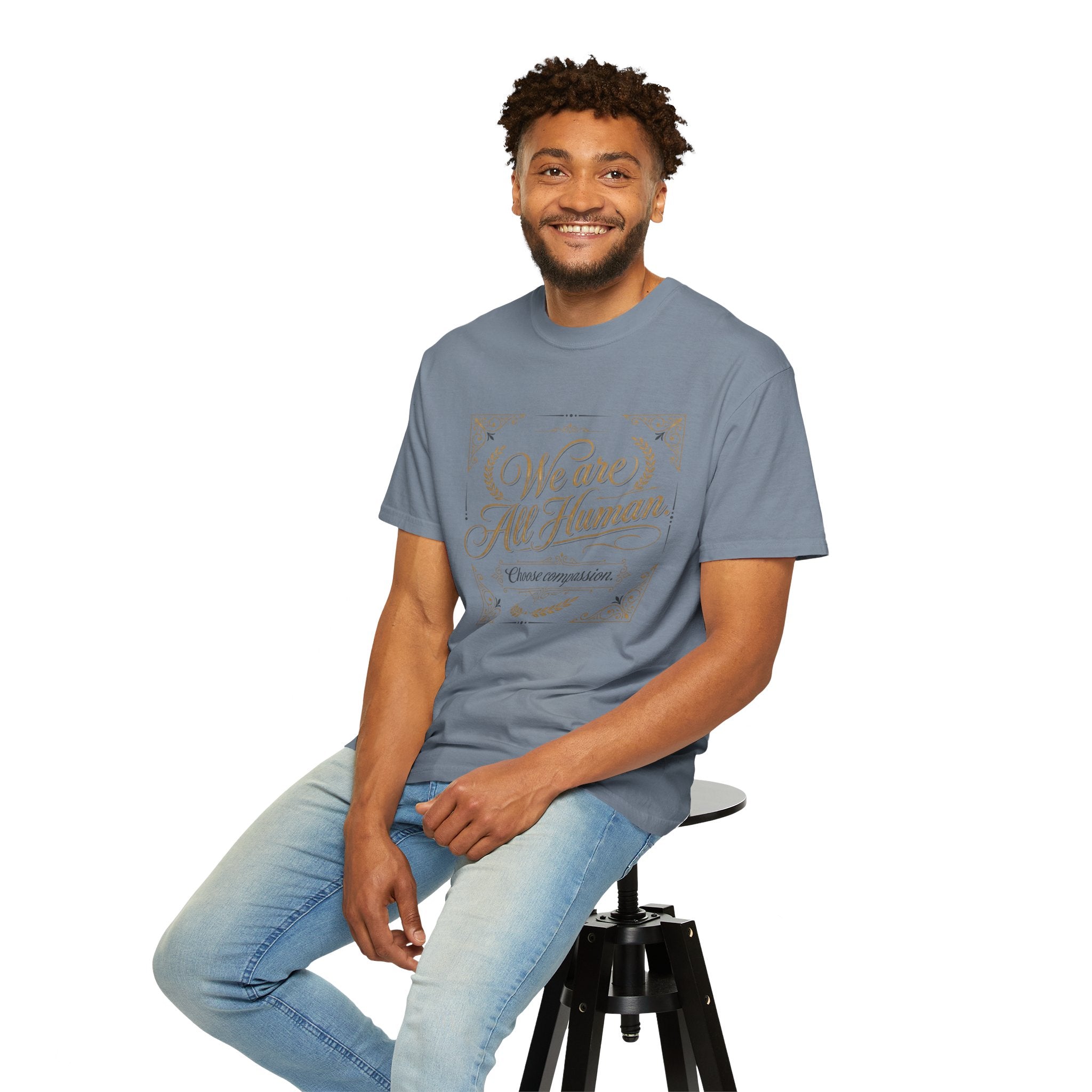 We Are All Human T-Shirt – “Choose Compassion” Inspirational Graphic Tee