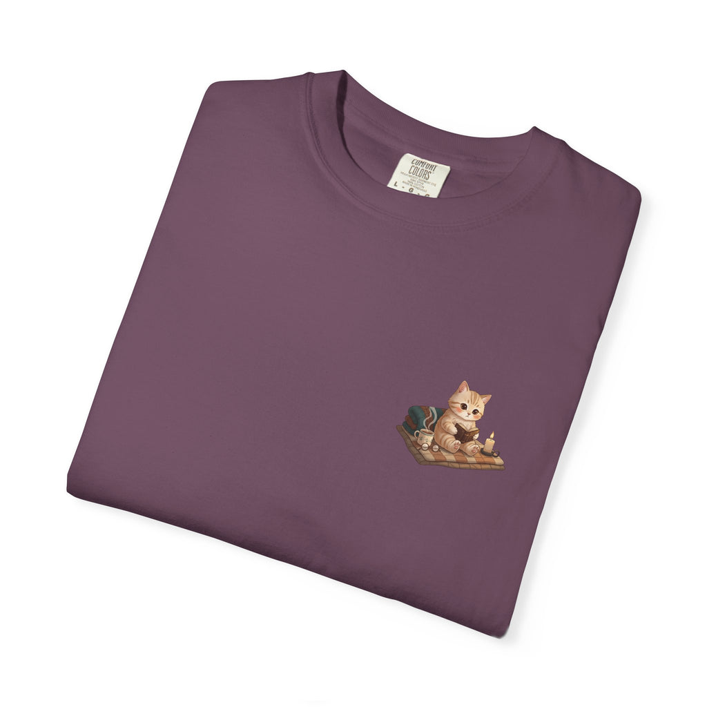 Cozy Cat Prayer T-Shirt — Faith Heart Cat Tee | Christian Cat Lover Shirt