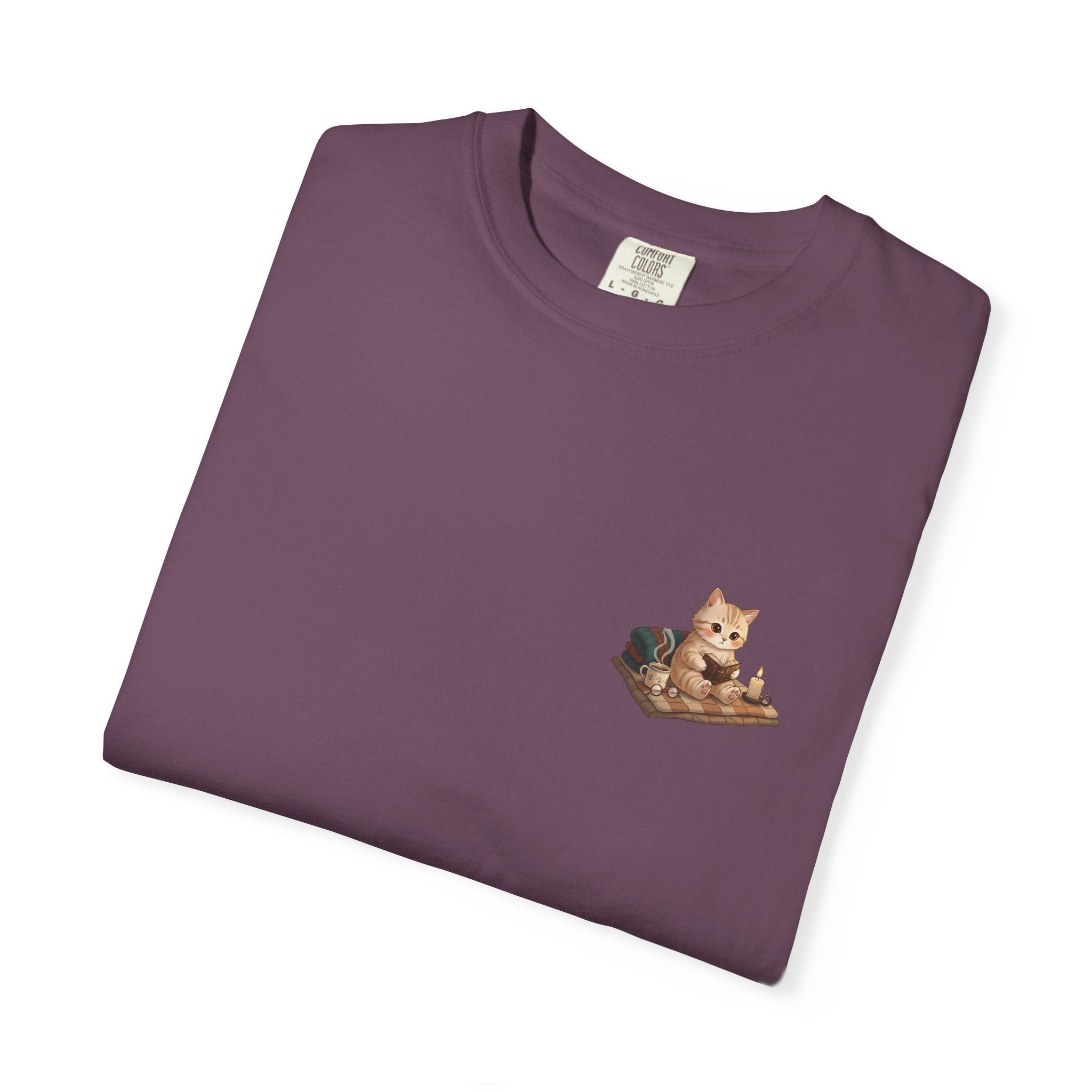 Cozy Cat Prayer T-Shirt — Faith Heart Cat Tee | Christian Cat Lover Shirt