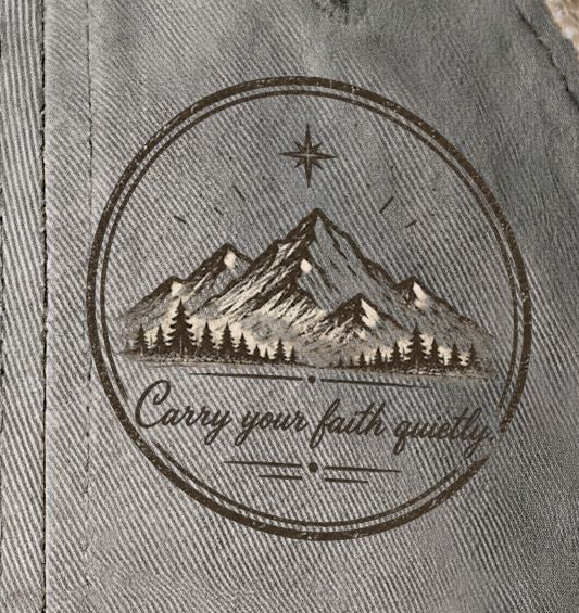 Carry Your Faith Quietly Women’s Washed Mesh-Back Cap | Faith Freedom Creations Christian Hat